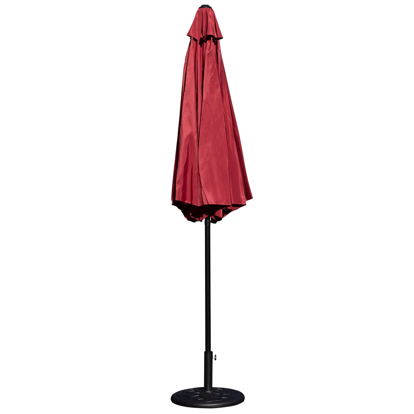 Kona9 FT Round Umbrella with Crank and Tilt Function and Standing Umbrella Base