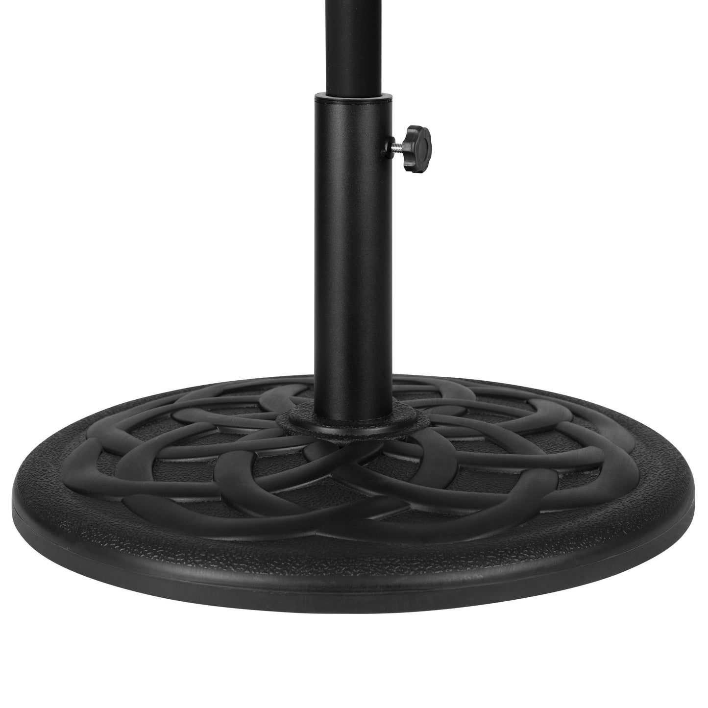 Kona9 FT Round Umbrella with Crank and Tilt Function and Standing Umbrella Base