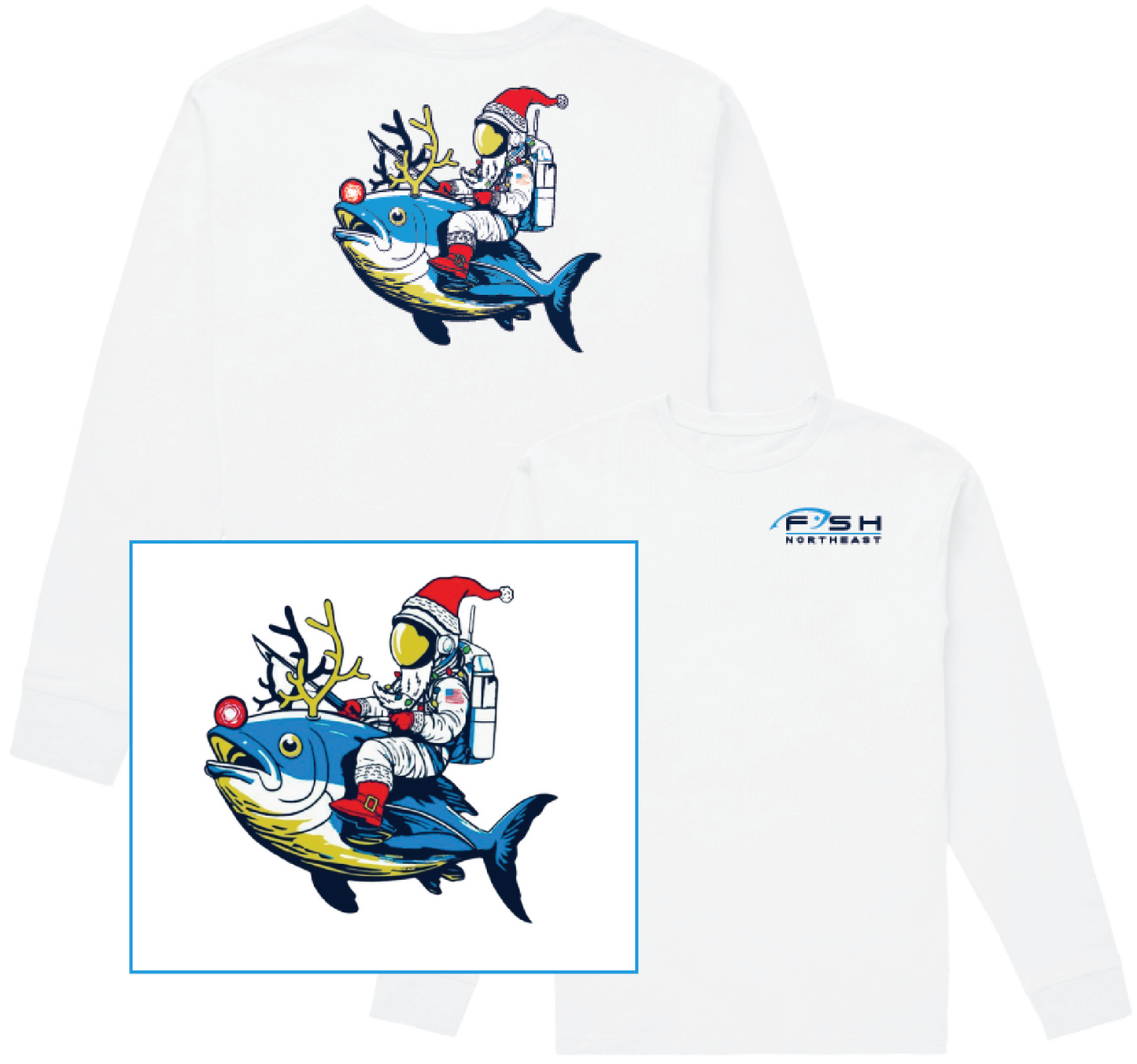 FISH Northeast - Astro Santa LS Tee
