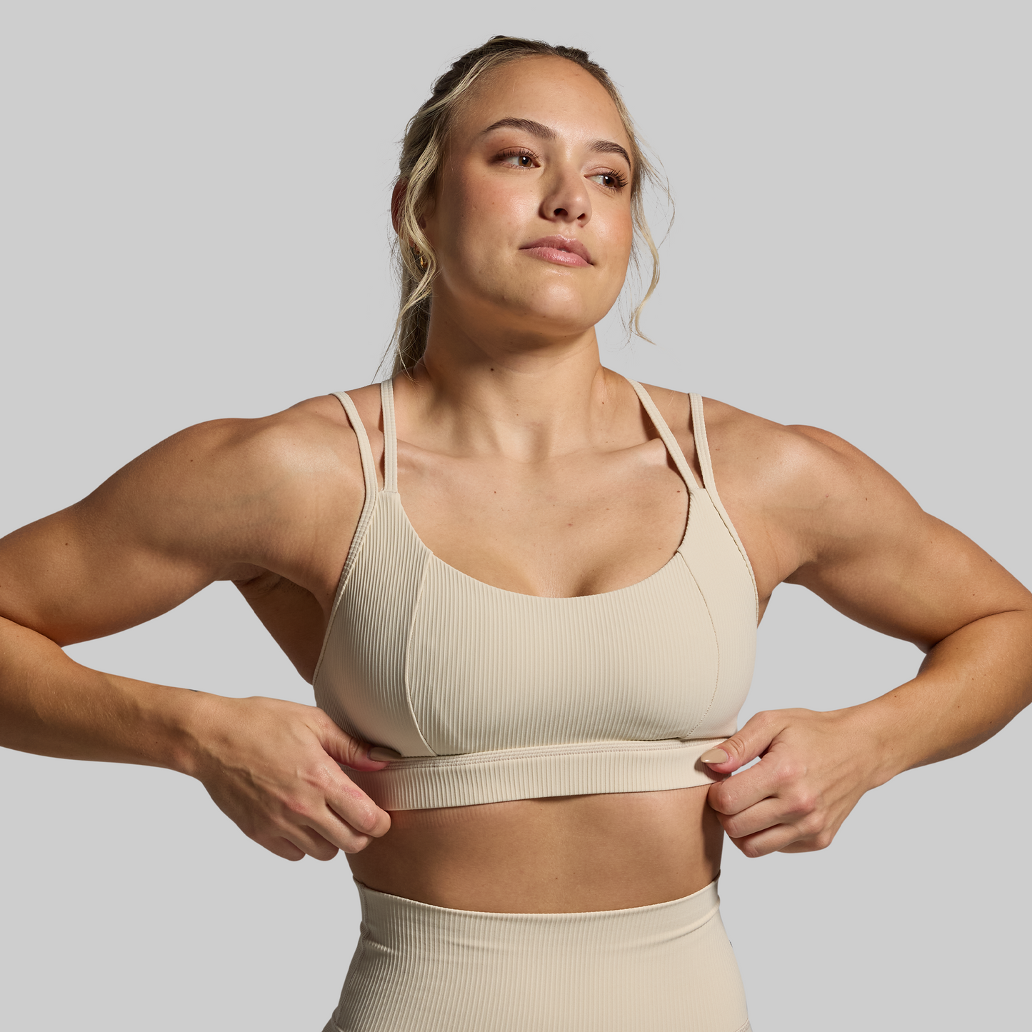 Lotus Sports Bra (Oatmeal)