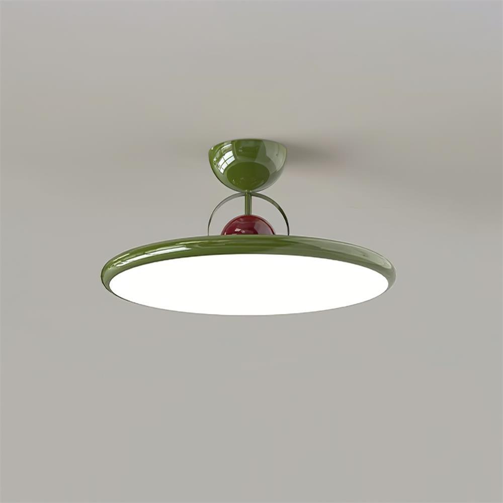 Floating Disc Ceiling Light With Offset Canopy