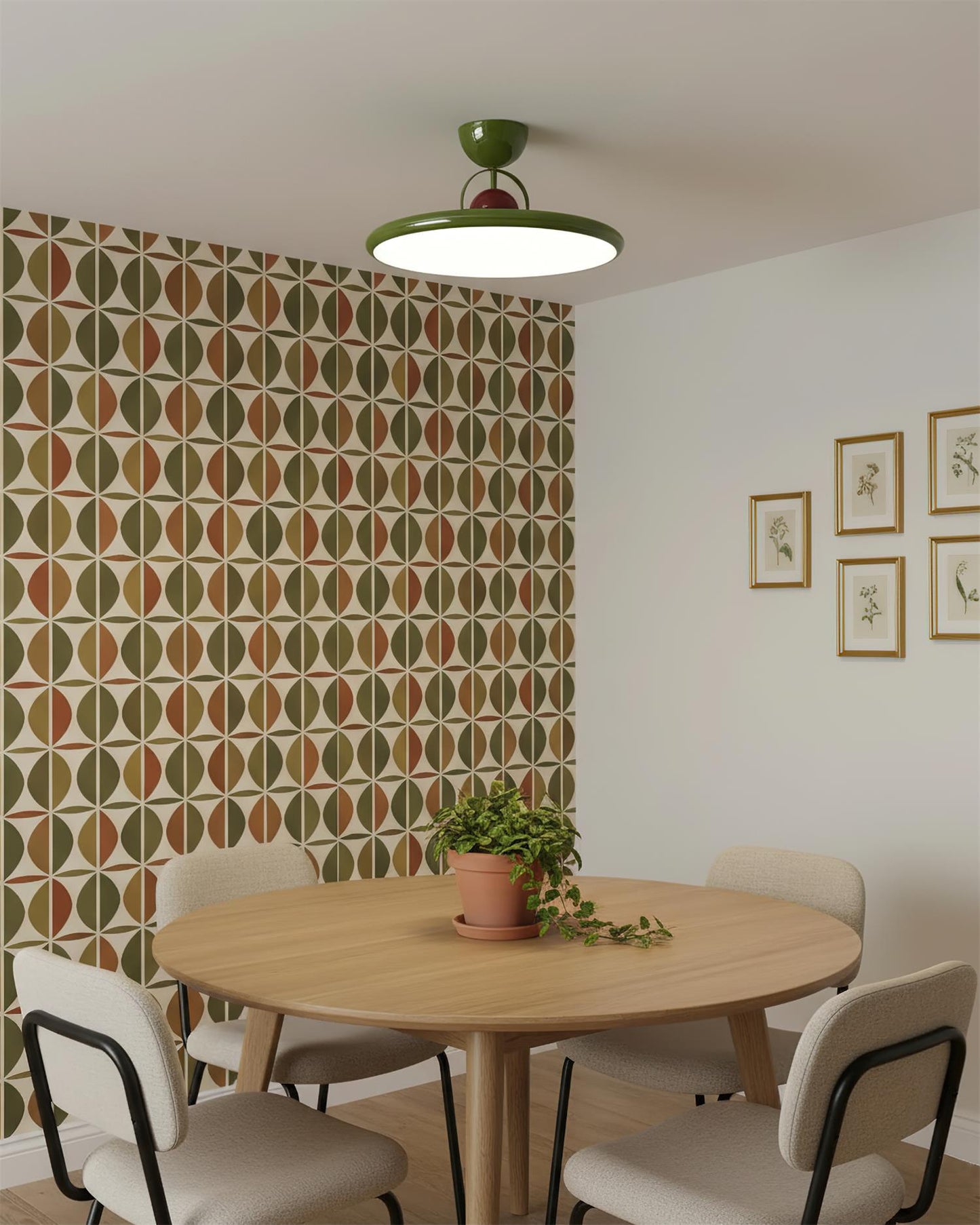 Floating Disc Ceiling Light With Offset Canopy