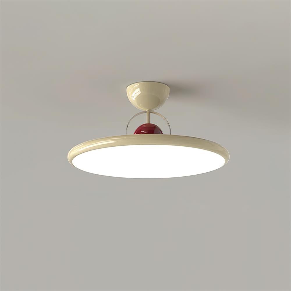 Floating Disc Ceiling Light With Offset Canopy