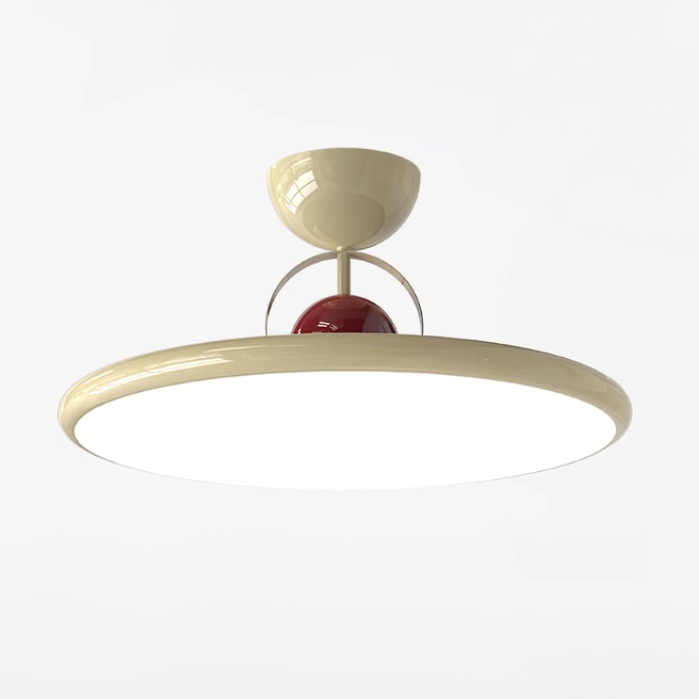 Floating Disc Ceiling Light With Offset Canopy