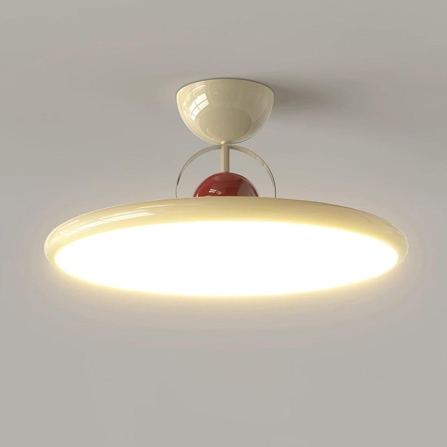 Floating Disc Ceiling Light With Offset Canopy