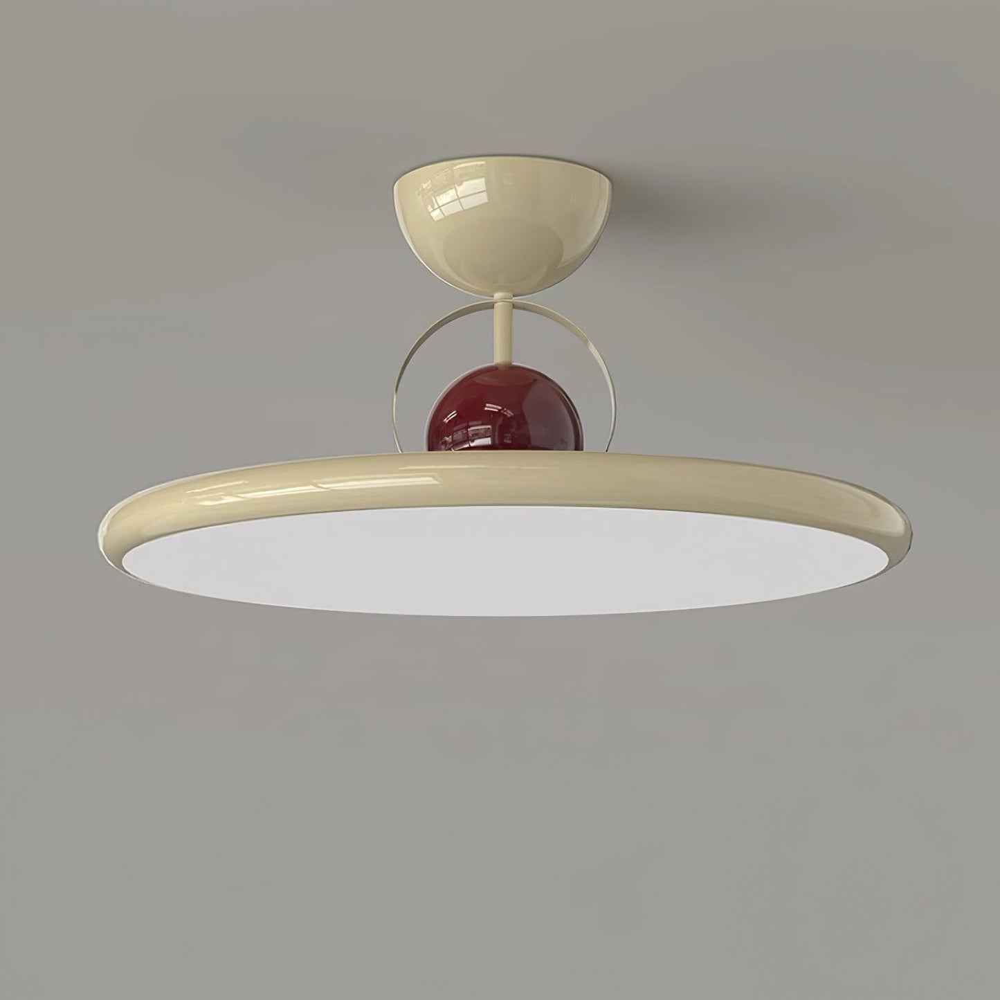 Floating Disc Ceiling Light With Offset Canopy