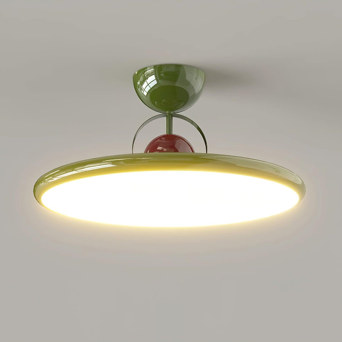Floating Disc Ceiling Light With Offset Canopy