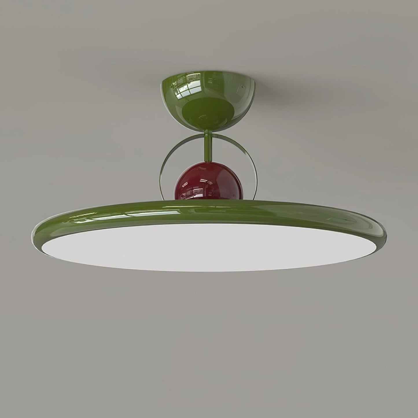 Floating Disc Ceiling Light With Offset Canopy