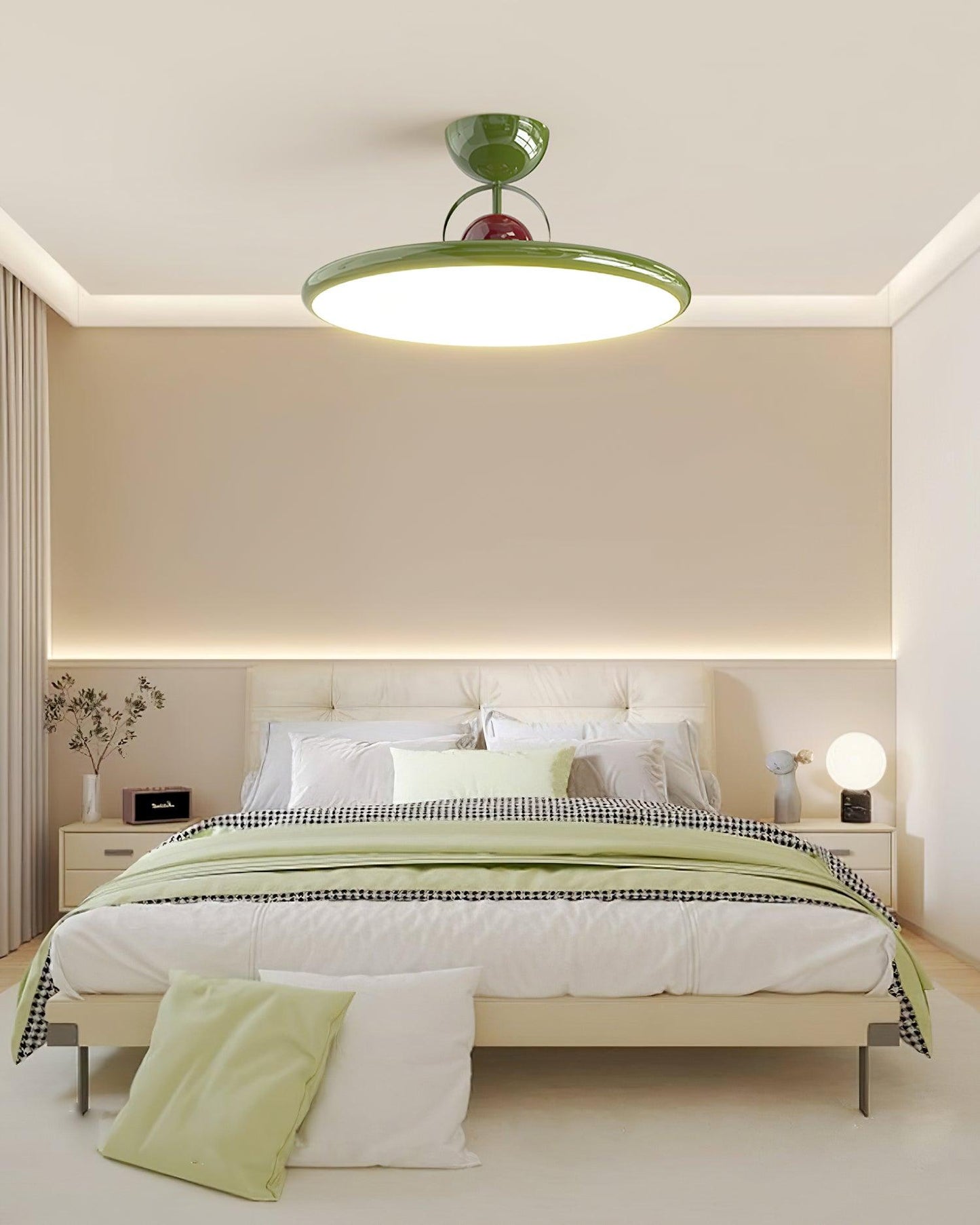 Floating Disc Ceiling Light With Offset Canopy