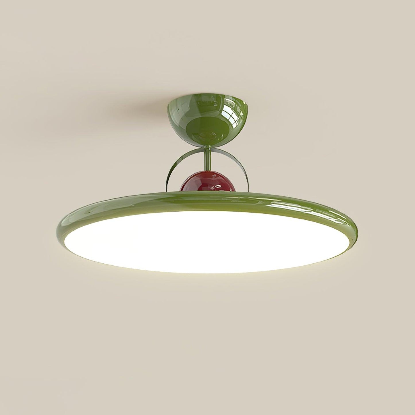 Floating Disc Ceiling Light With Offset Canopy