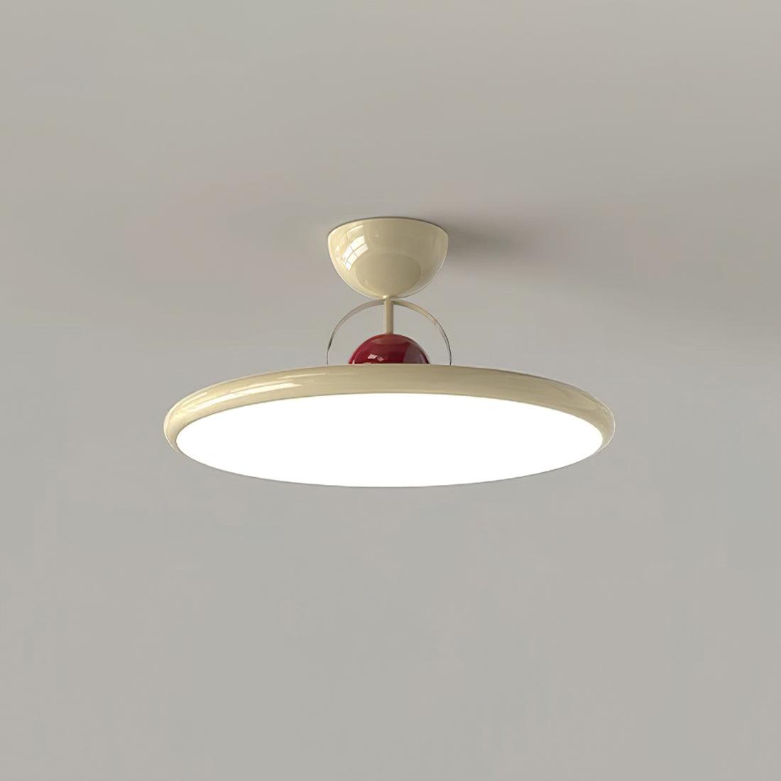 Floating Disc Ceiling Light With Offset Canopy