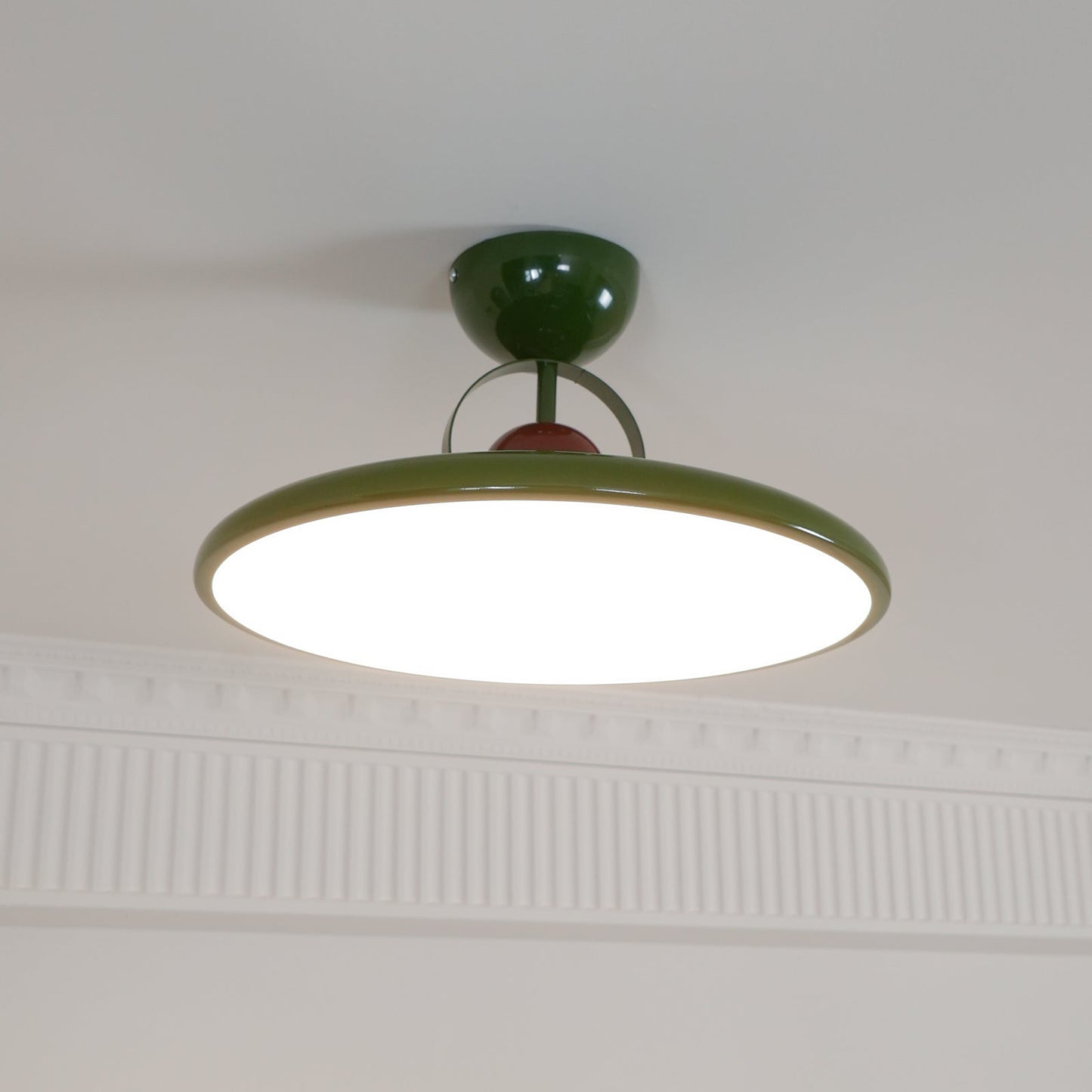 Floating Disc Ceiling Light With Offset Canopy