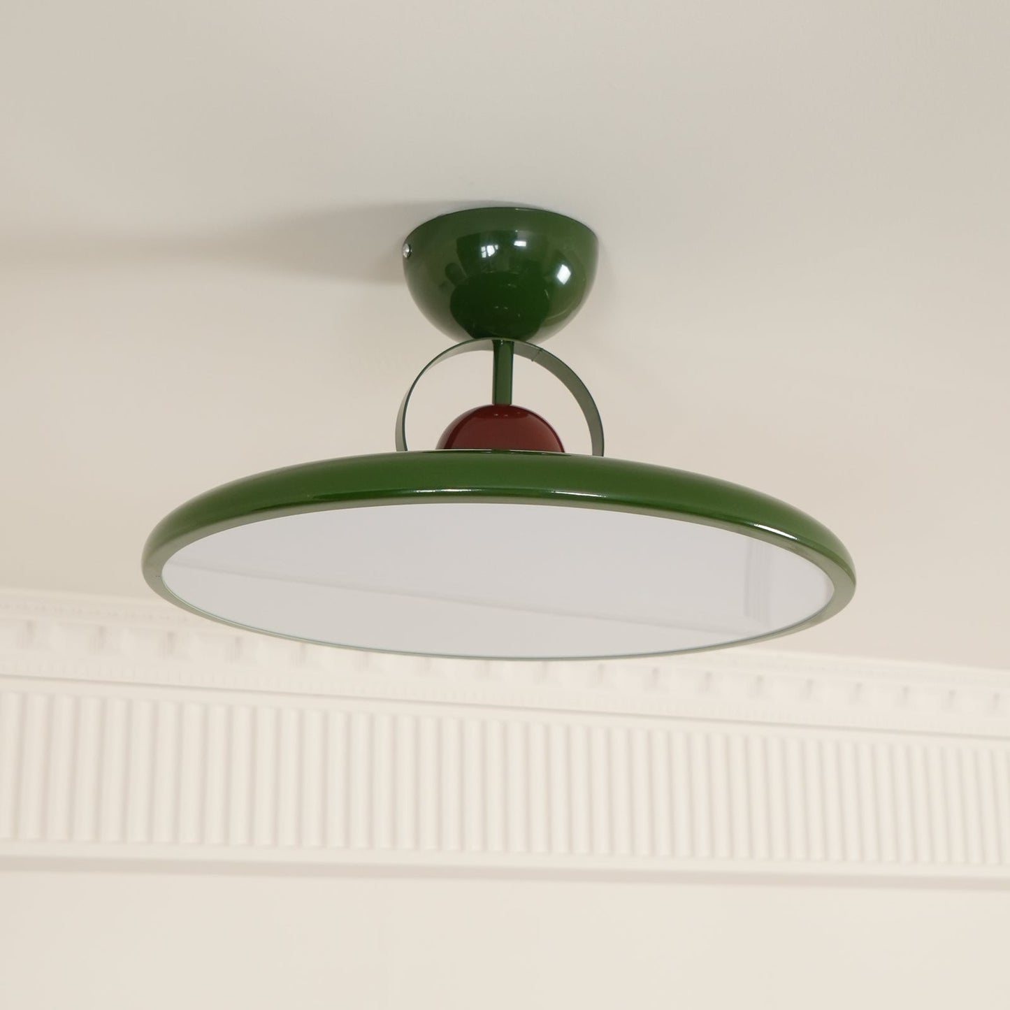 Floating Disc Ceiling Light With Offset Canopy