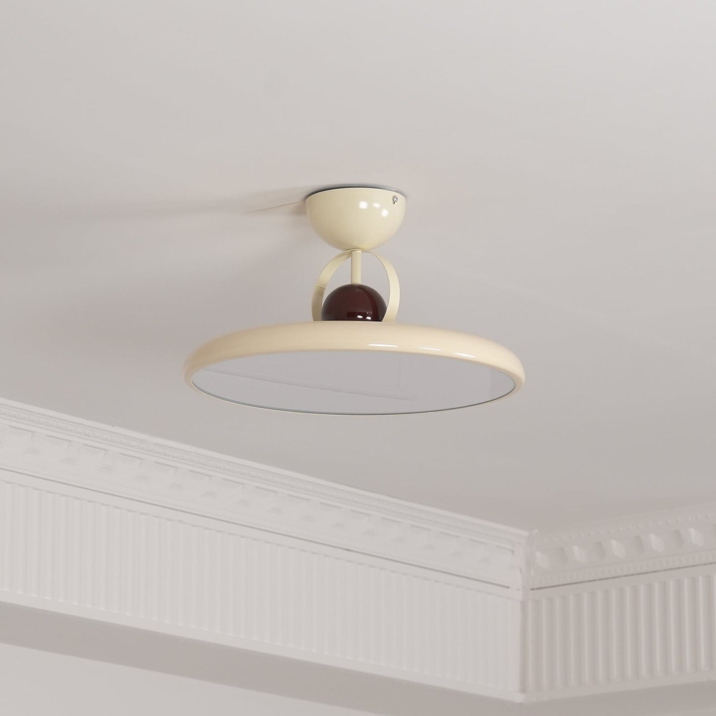 Floating Disc Ceiling Light With Offset Canopy
