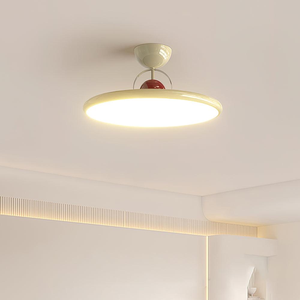 Floating Disc Ceiling Light With Offset Canopy