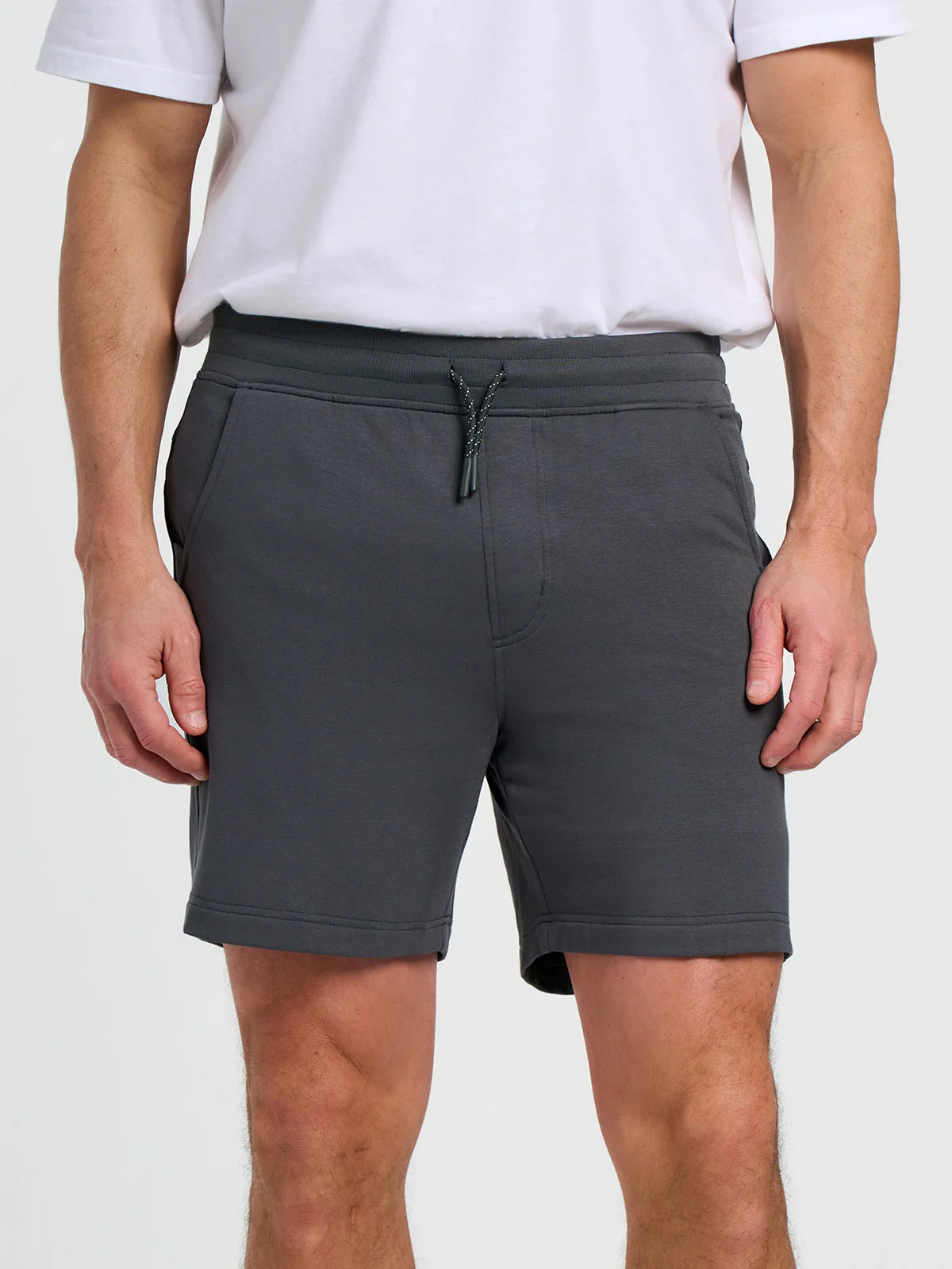 Men's Bamboo Lightweight Fleece Short - Black Sand