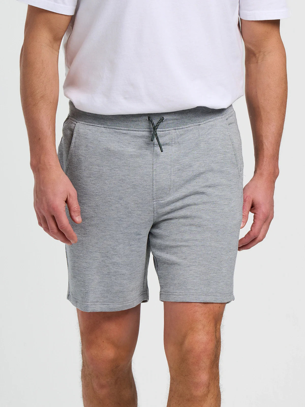 Men's Bamboo Lightweight Fleece Short - Heather Grey