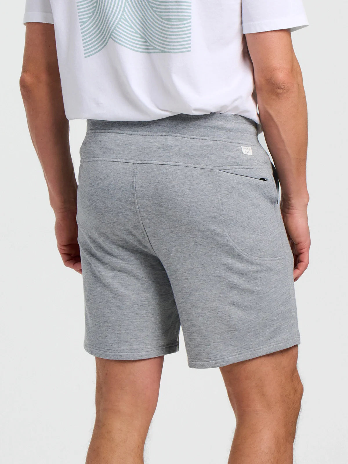 Men's Bamboo Lightweight Fleece Short - Heather Grey