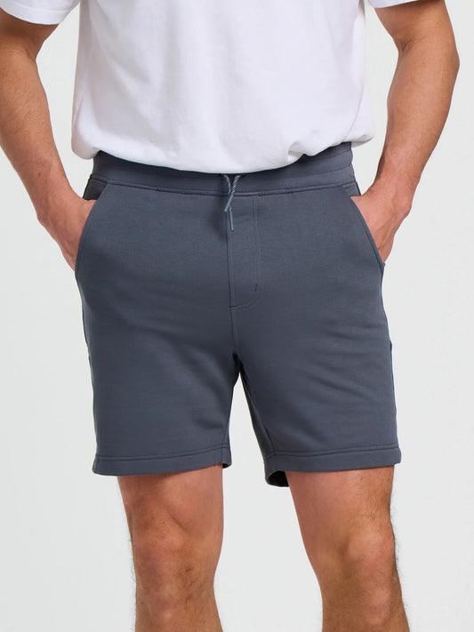 Men's Bamboo Lightweight Fleece Short - Storm Cloud