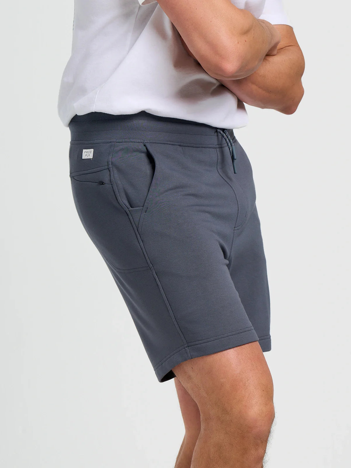 Men's Bamboo Lightweight Fleece Short - Storm Cloud