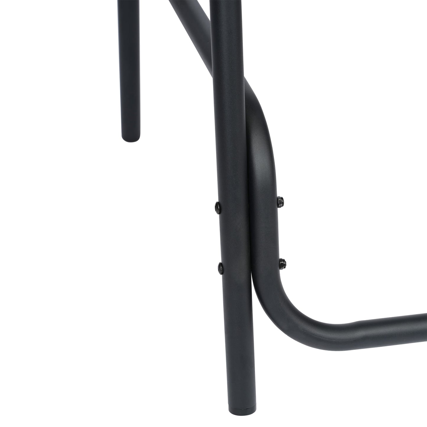 Lila Commercial Grade Indoor-Outdoor PE Rattan Restaurant Barstool with Steel Frame and Footrest