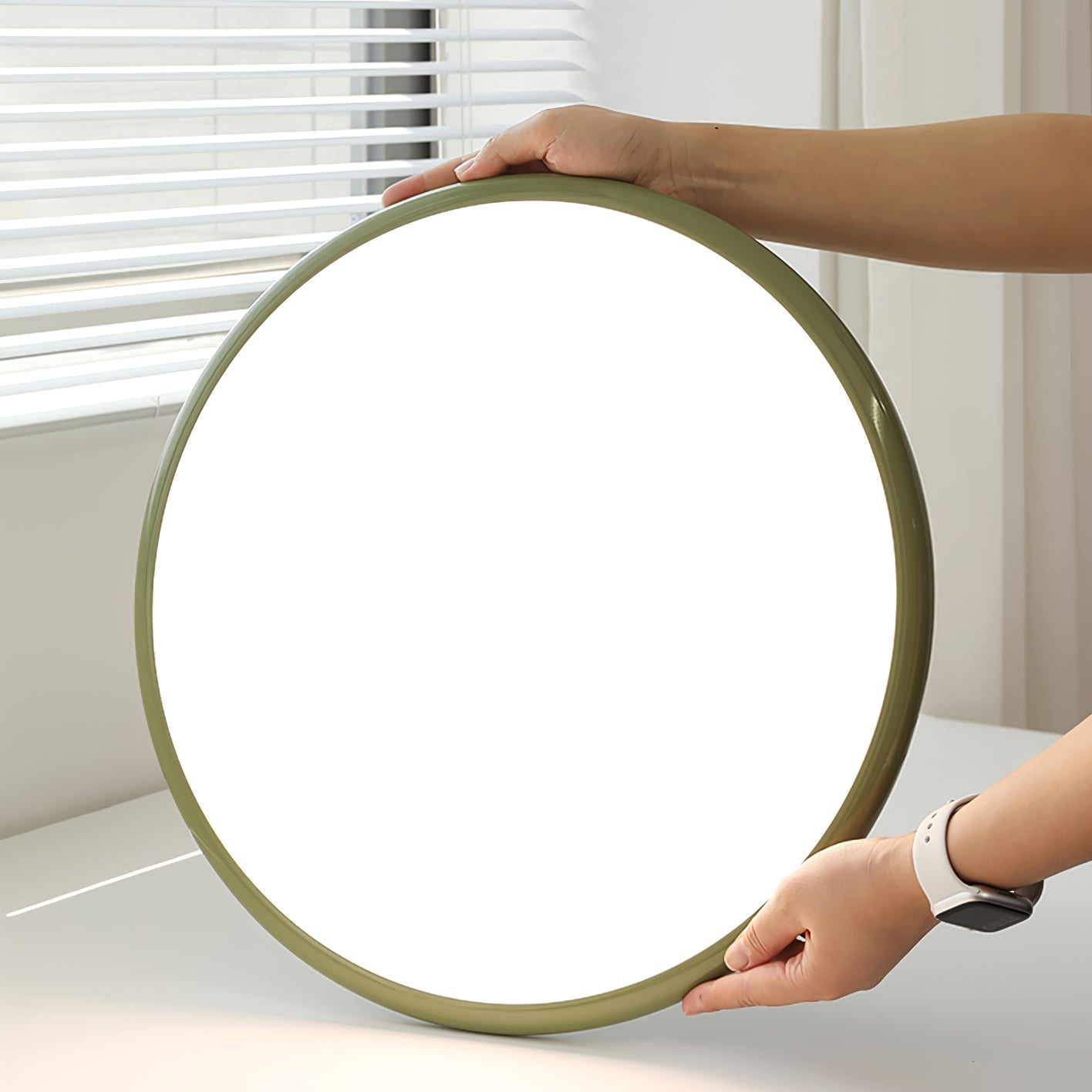 Adjustable Disc Ceiling Light With Low Profile Mount
