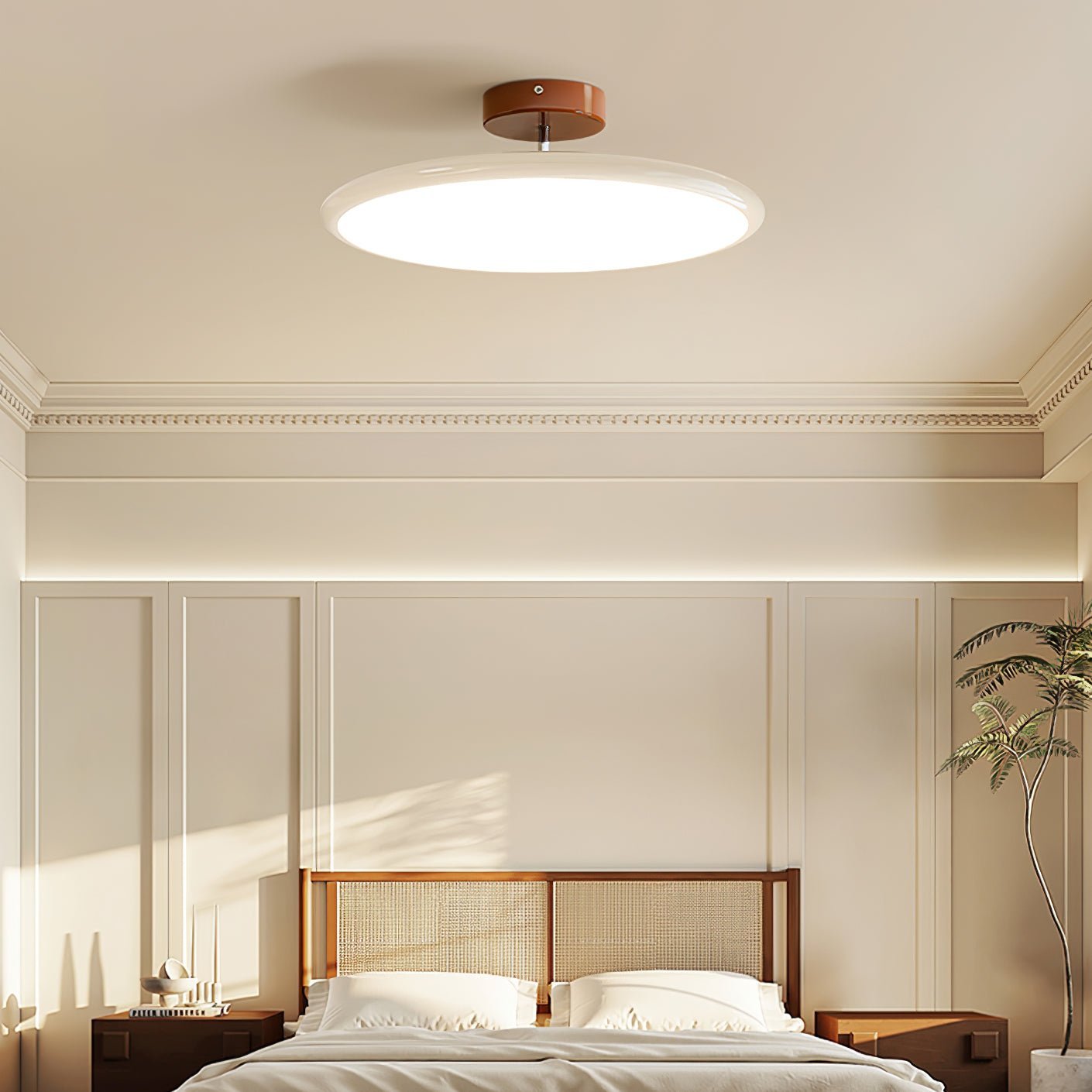 Adjustable Disc Ceiling Light With Low Profile Mount