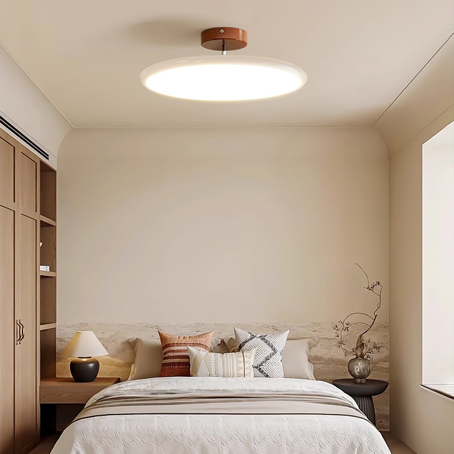 Adjustable Disc Ceiling Light With Low Profile Mount