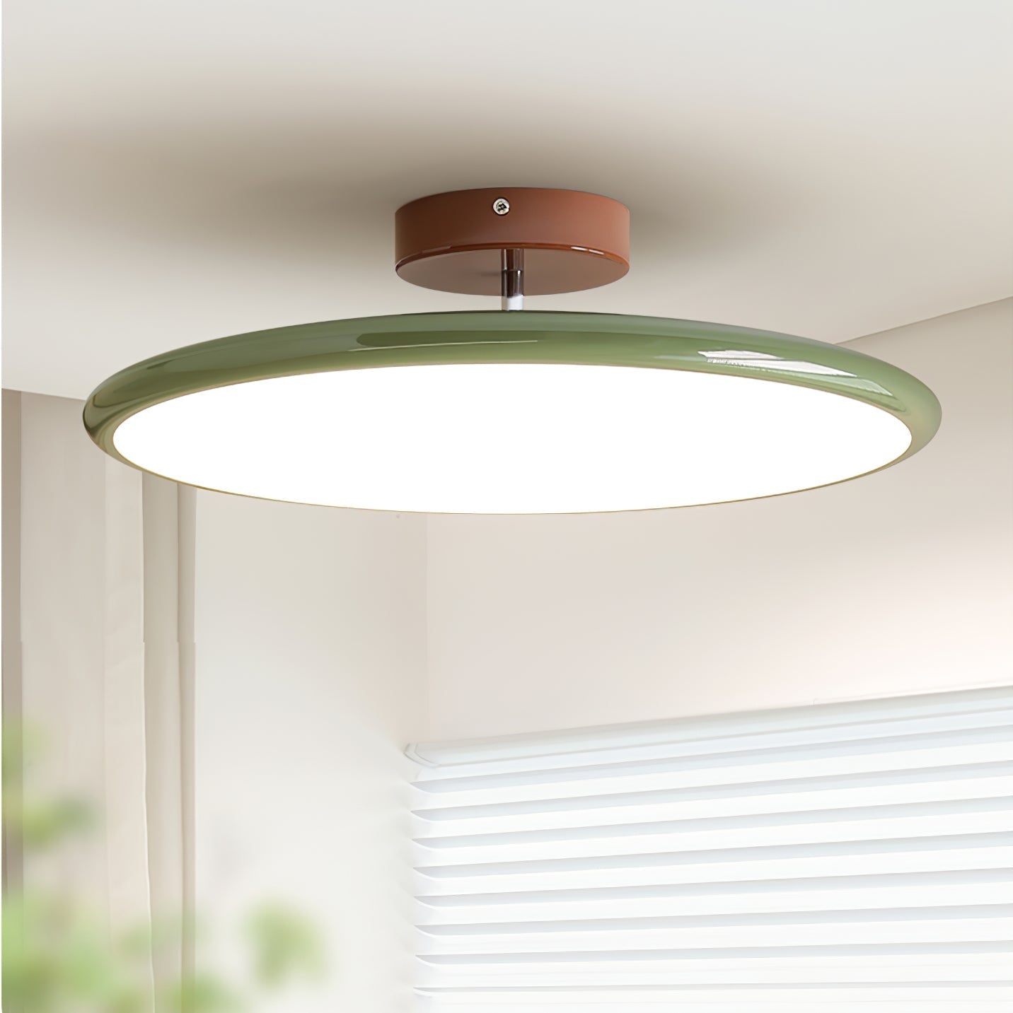 Adjustable Disc Ceiling Light With Low Profile Mount