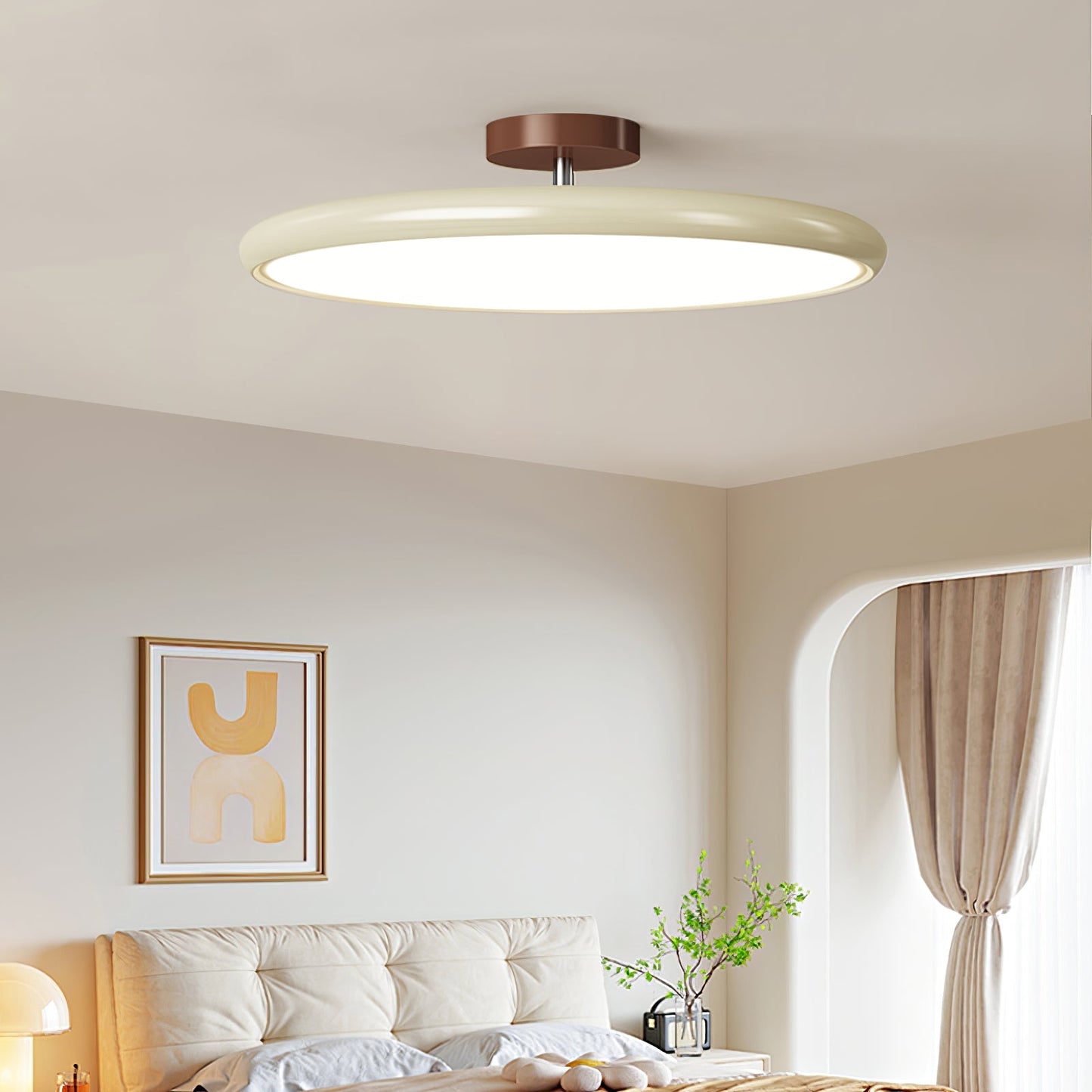 Adjustable Disc Ceiling Light With Low Profile Mount