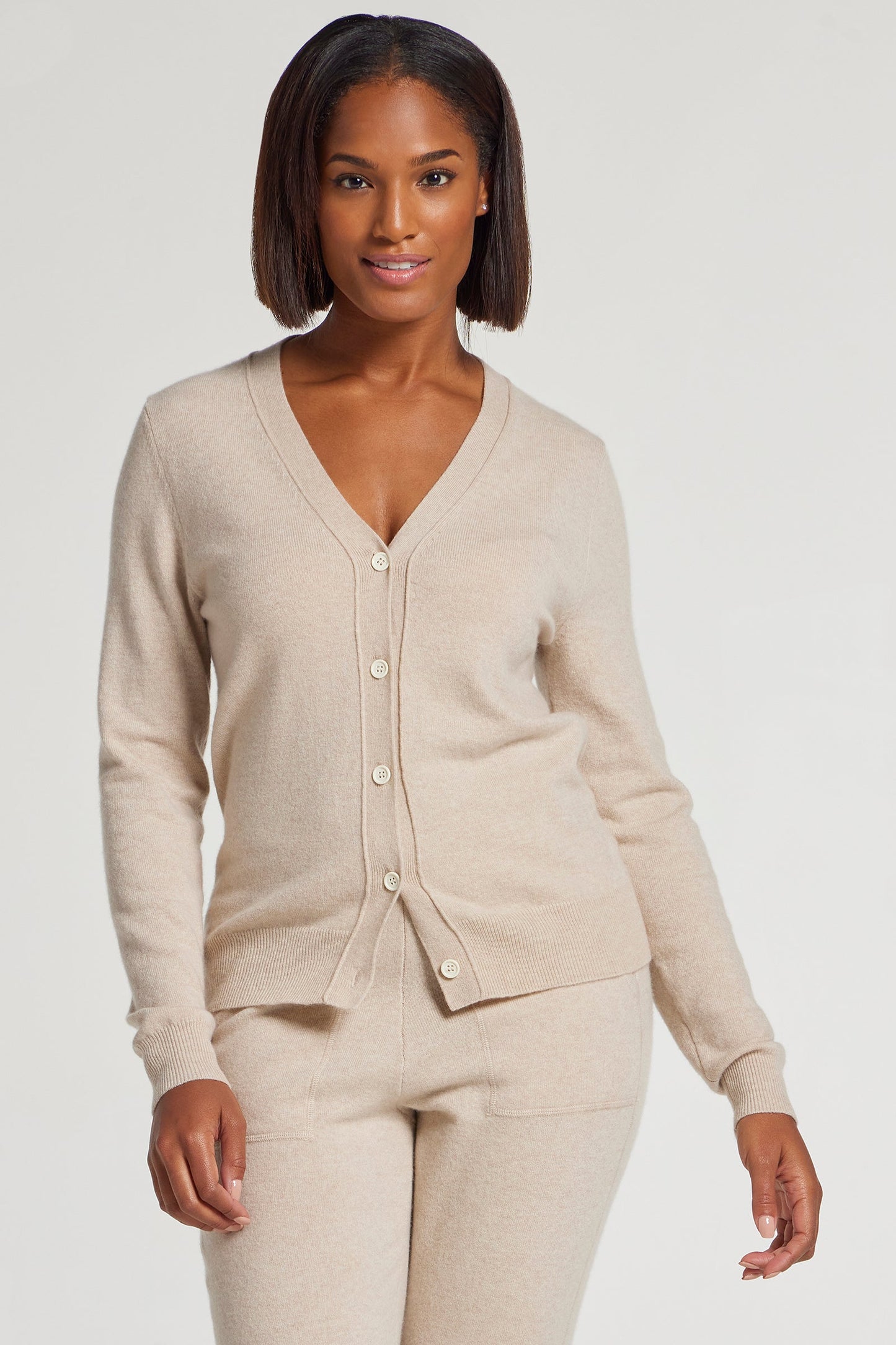 Missy Cashmere Cardigan in Oatmeal