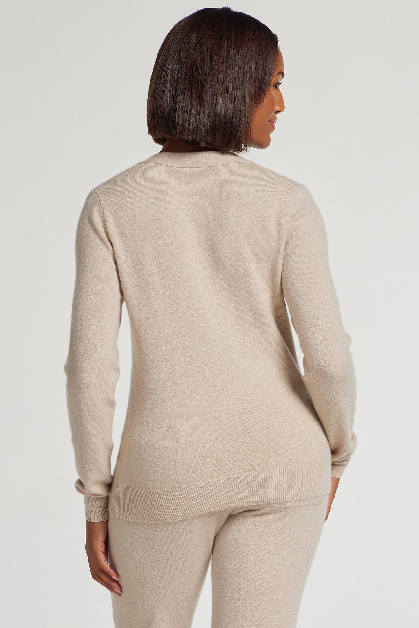 Missy Cashmere Cardigan in Oatmeal