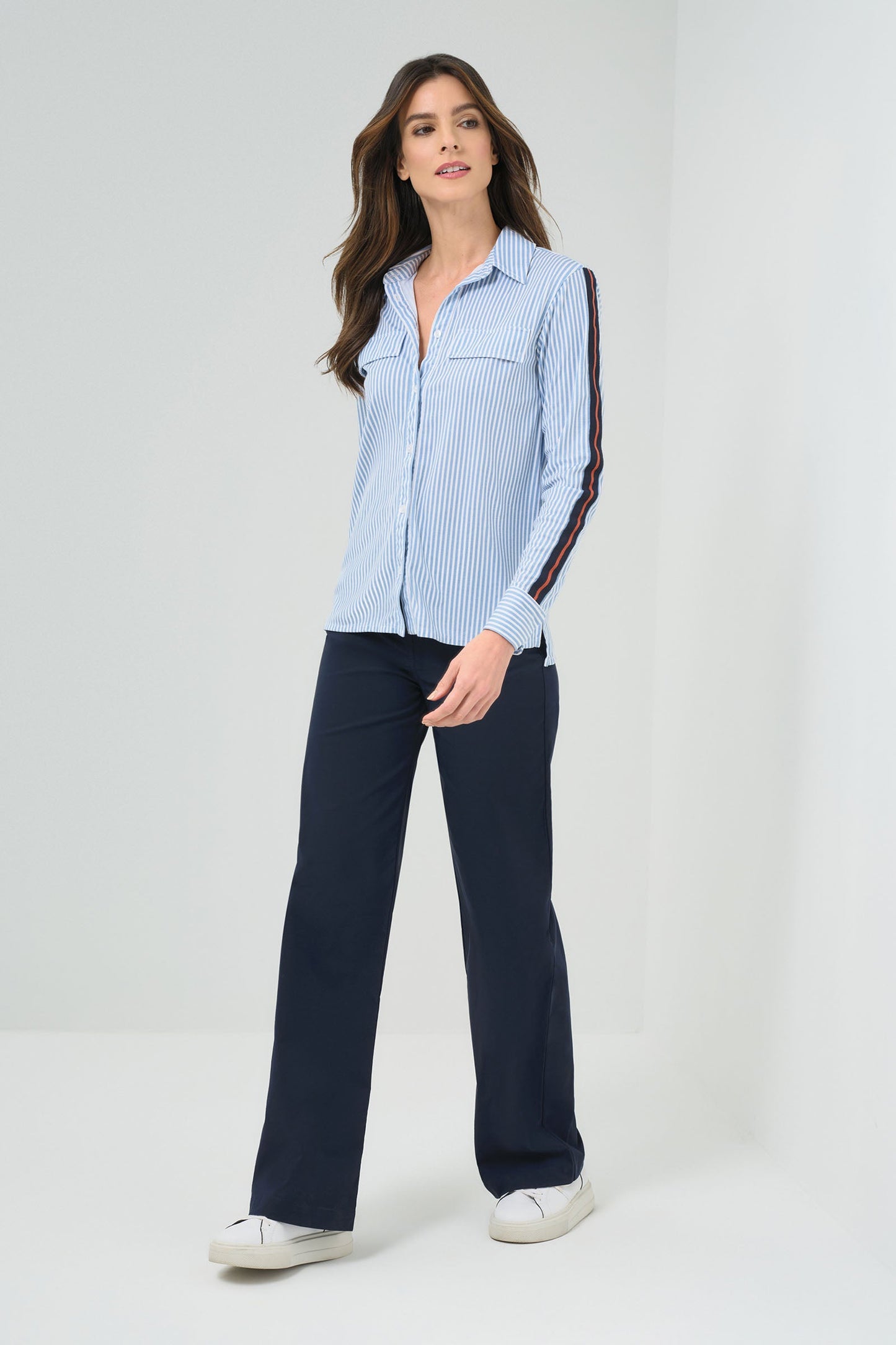 Dream Striped Button Down Top