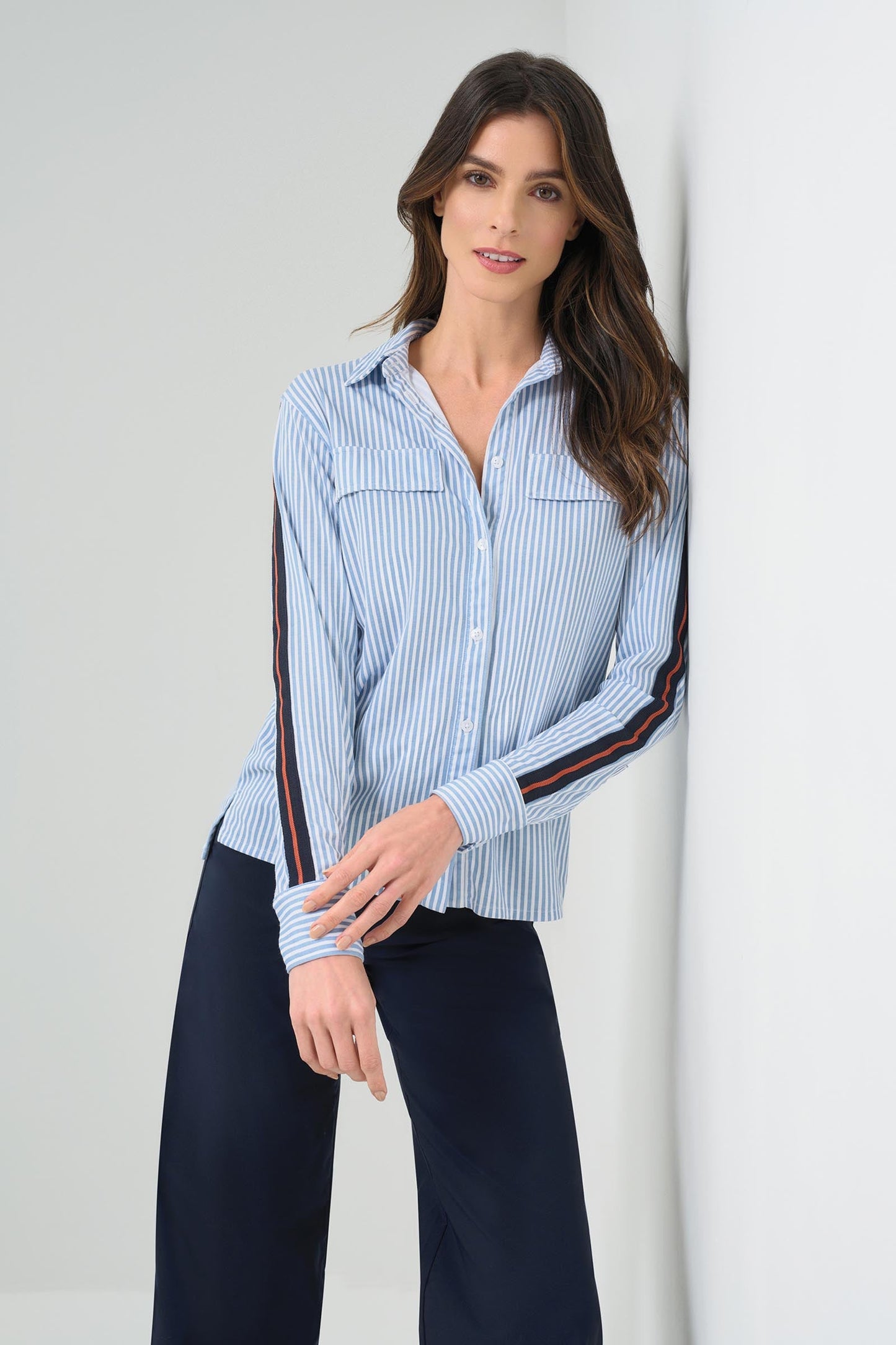 Dream Striped Button Down Top