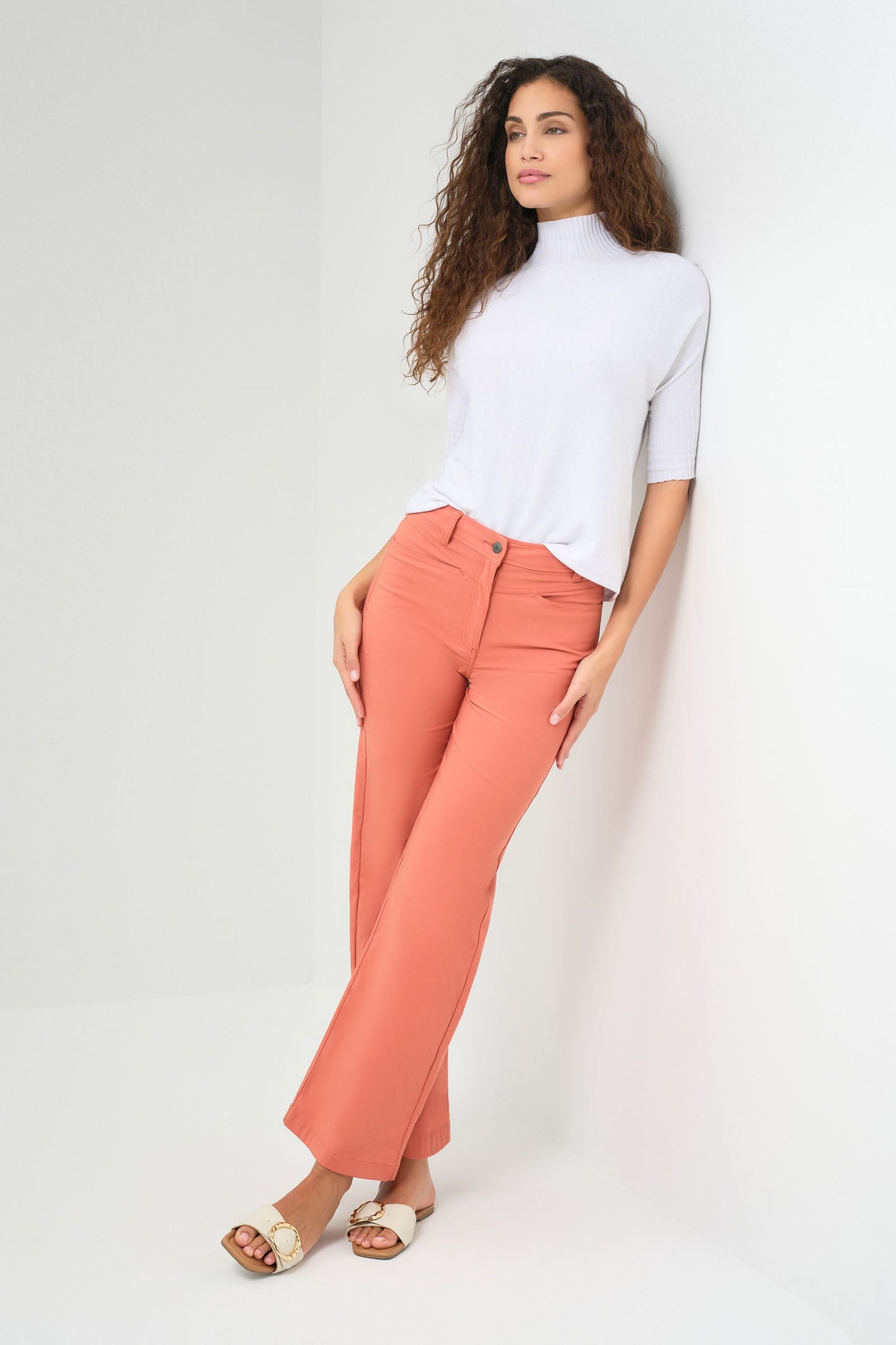 Greyson Mid-Weight Stretch Wide Leg Pant