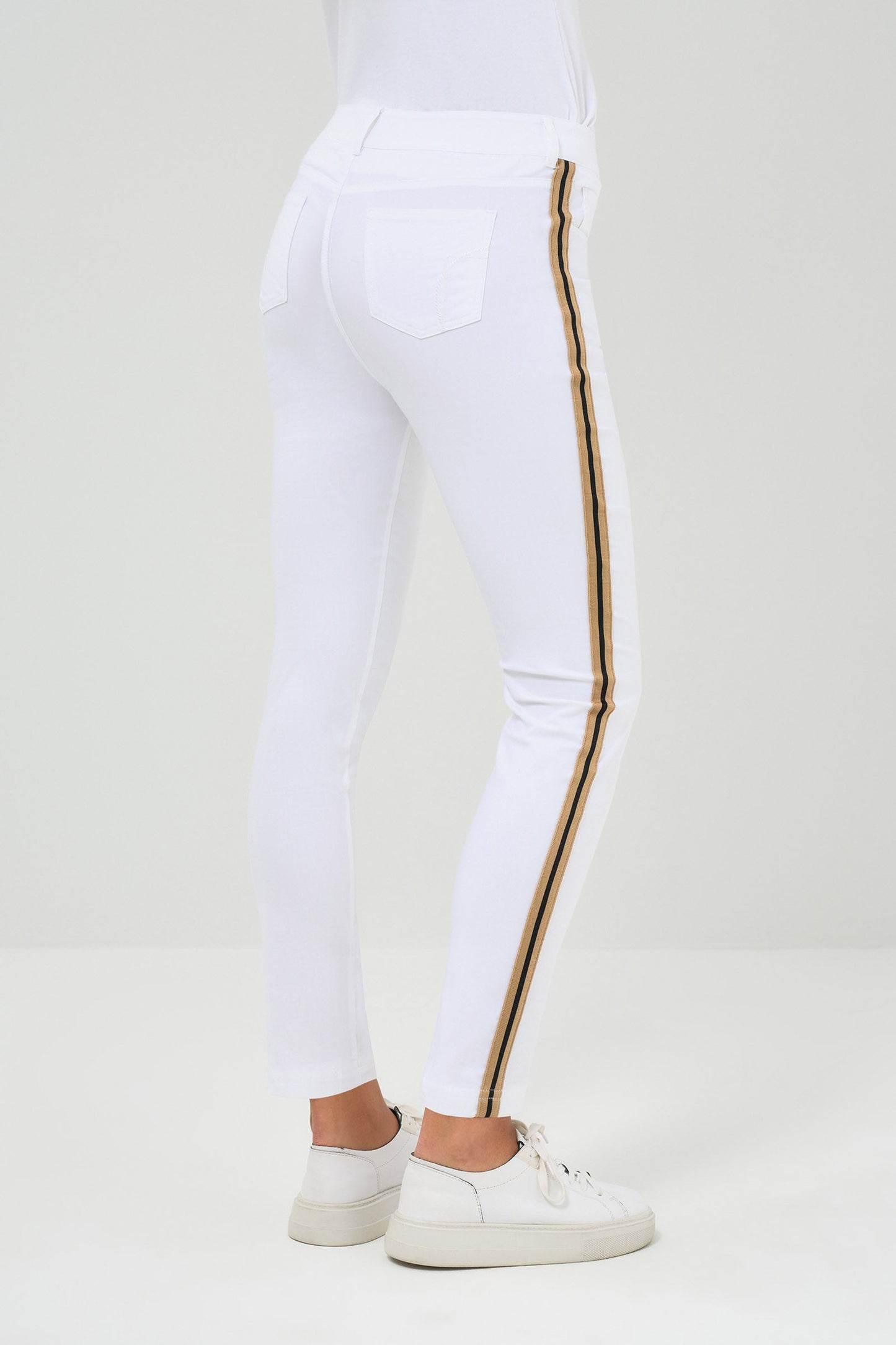 Luli Stripe Performance Cotton Skinny Pant