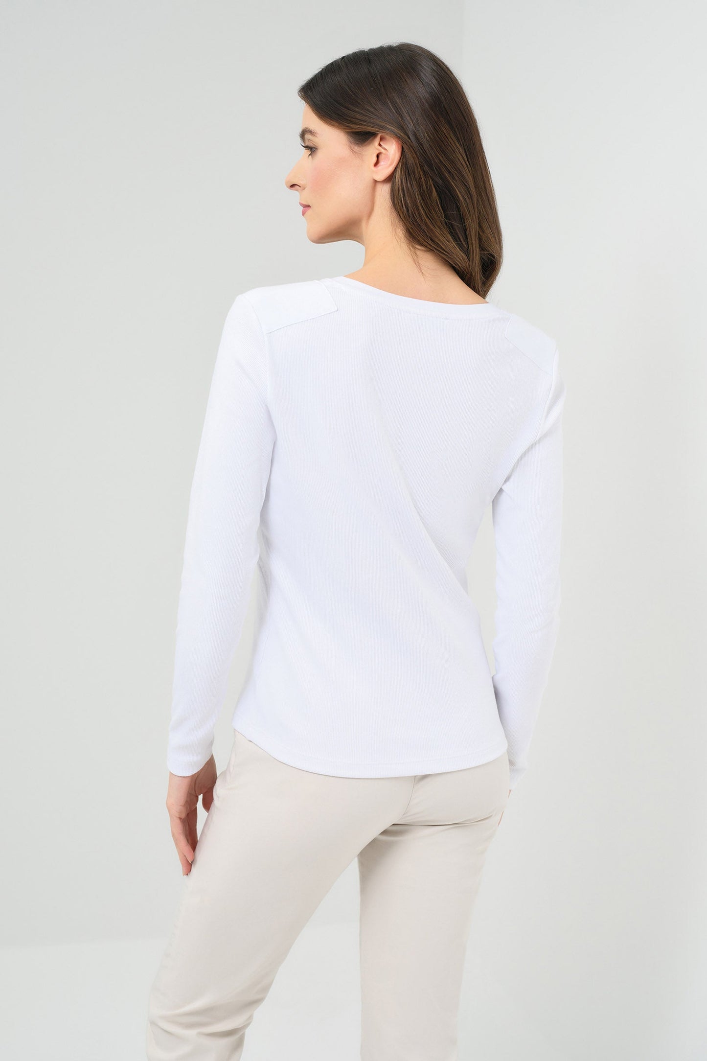 Polina Ribbed Henley Top