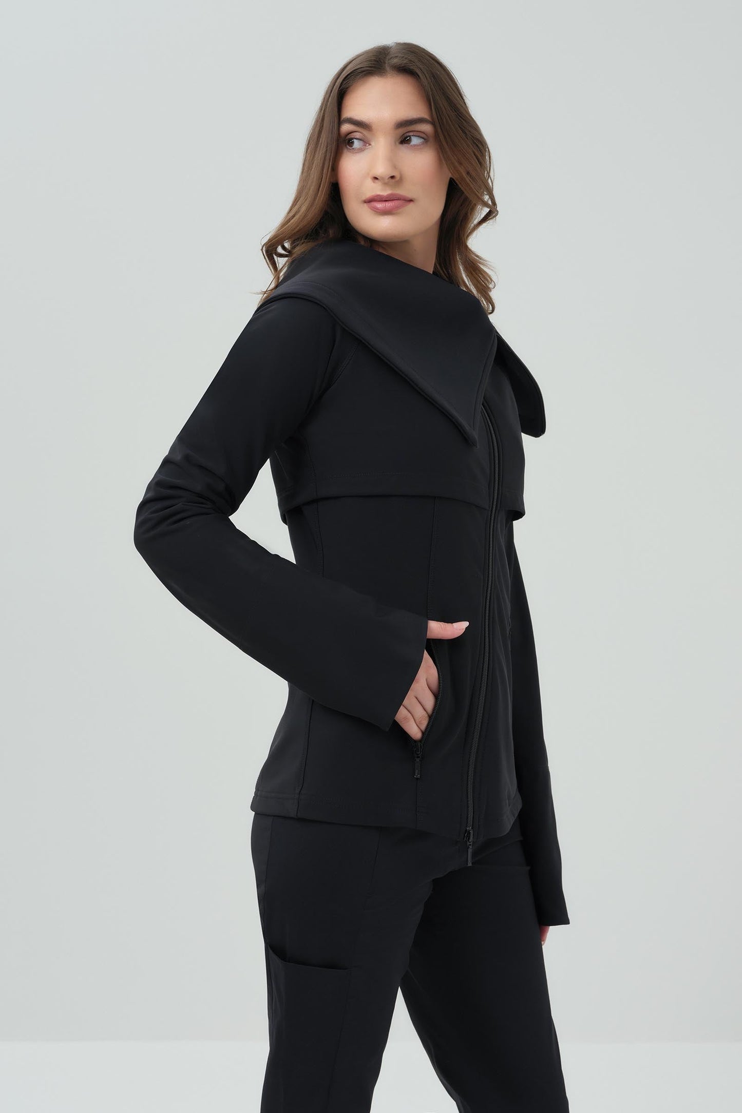 Lugano Asymmetrical Zip Front Jacket