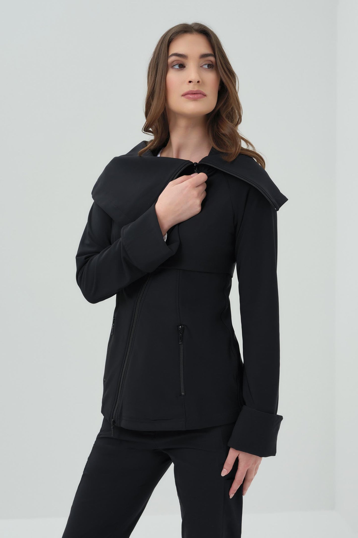 Lugano Asymmetrical Zip Front Jacket