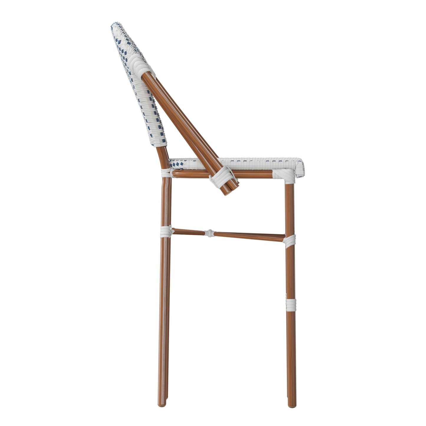 Lourdes Commercial Grade Stackable Indoor/Outdoor Bistro 30" High Bar Height Stool