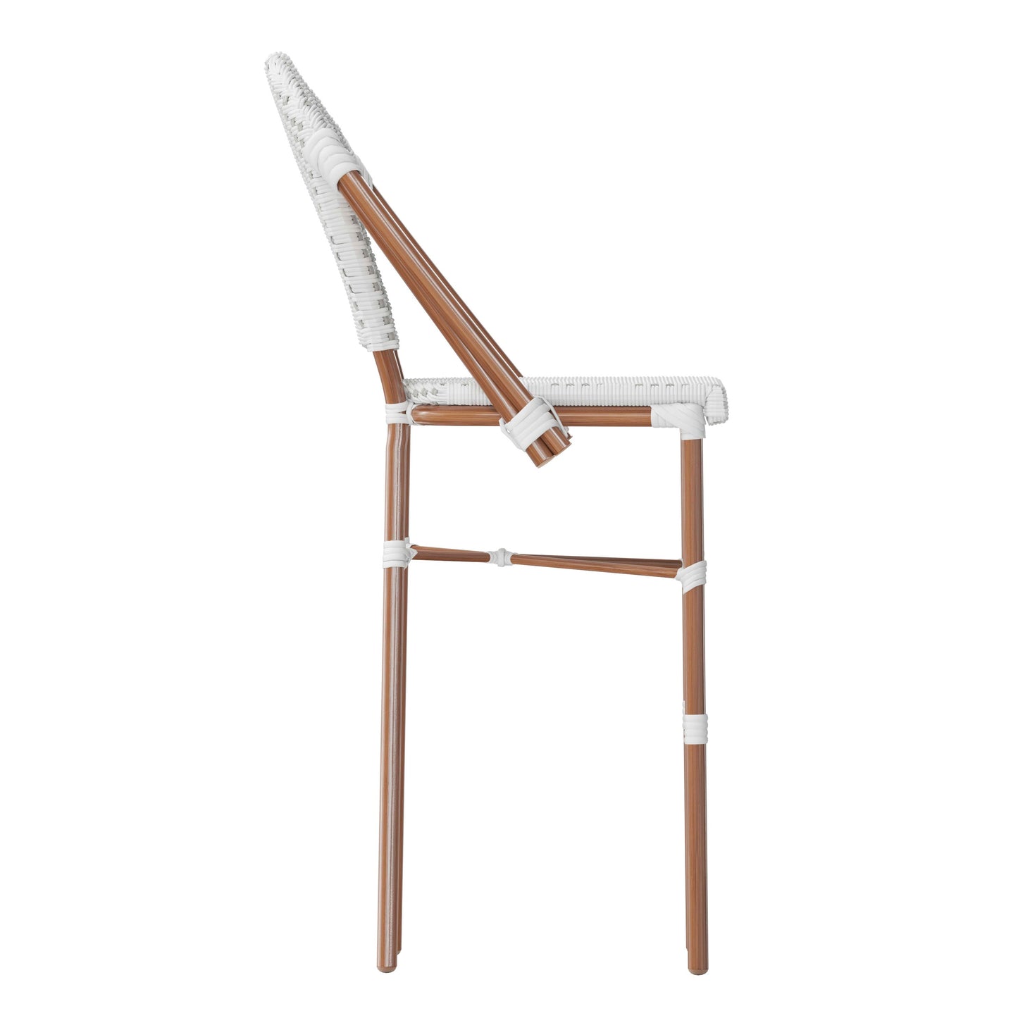 Lourdes Commercial Grade Stackable Indoor/Outdoor Bistro 30" High Bar Height Stool