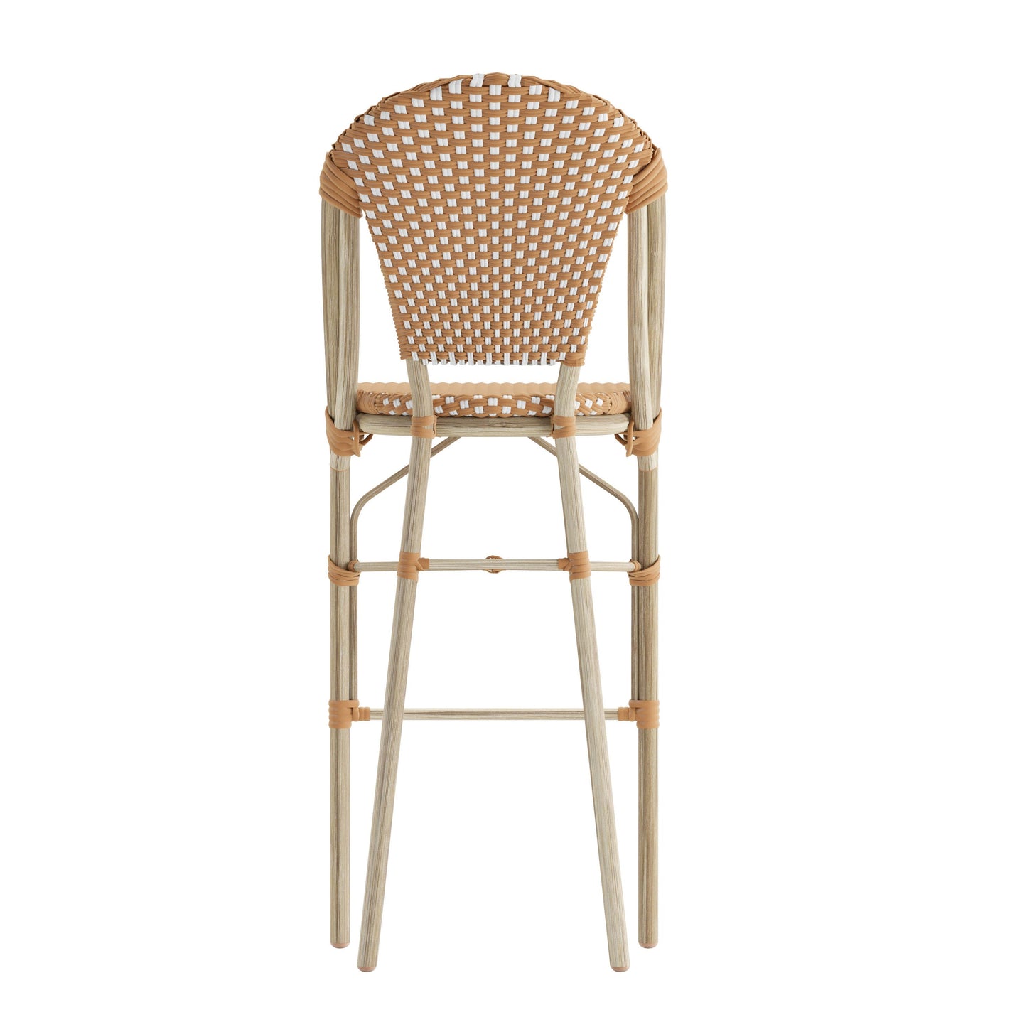 Lourdes Commercial Grade Stackable Indoor/Outdoor Bistro 30" High Bar Height Stool