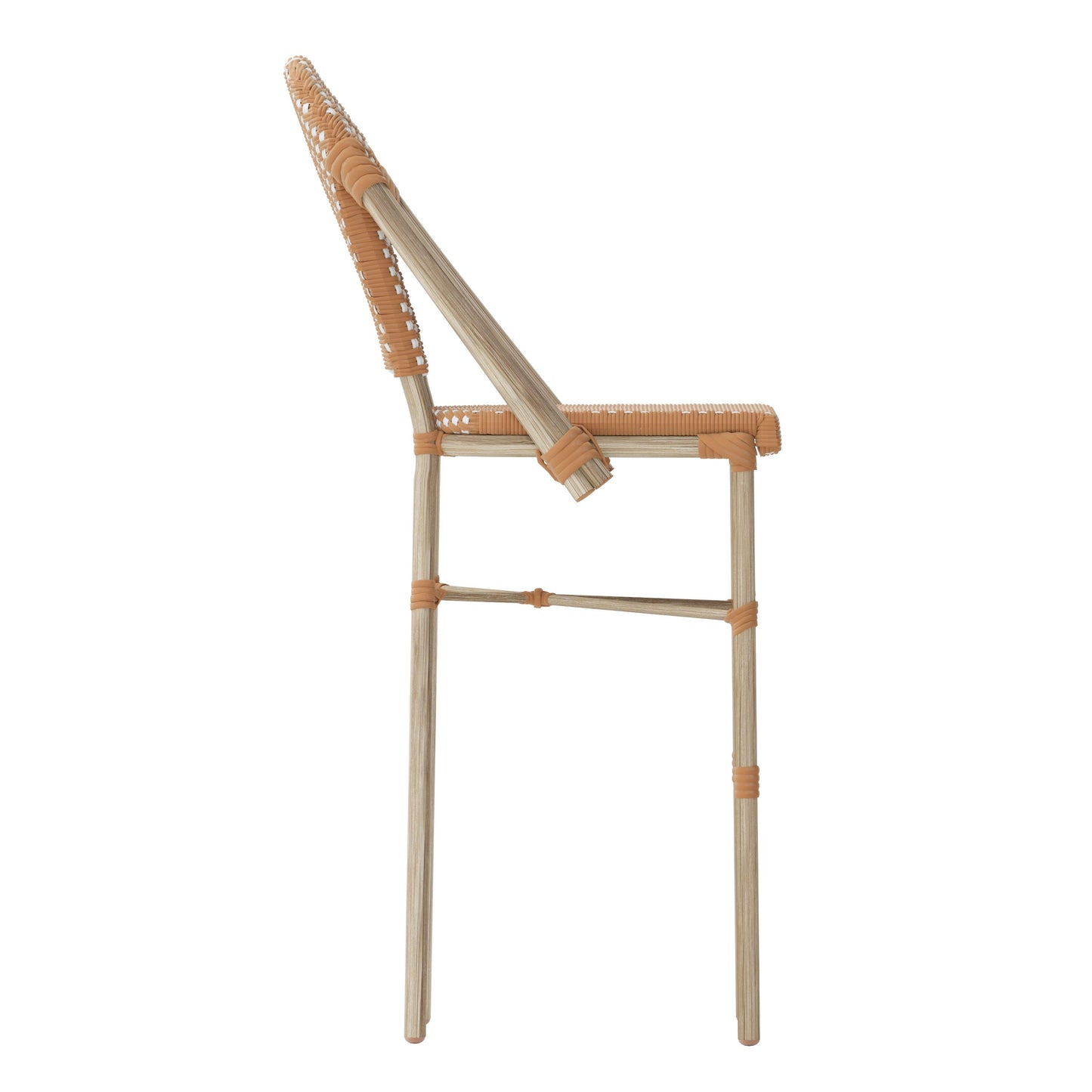 Lourdes Commercial Grade Stackable Indoor/Outdoor Bistro 30" High Bar Height Stool