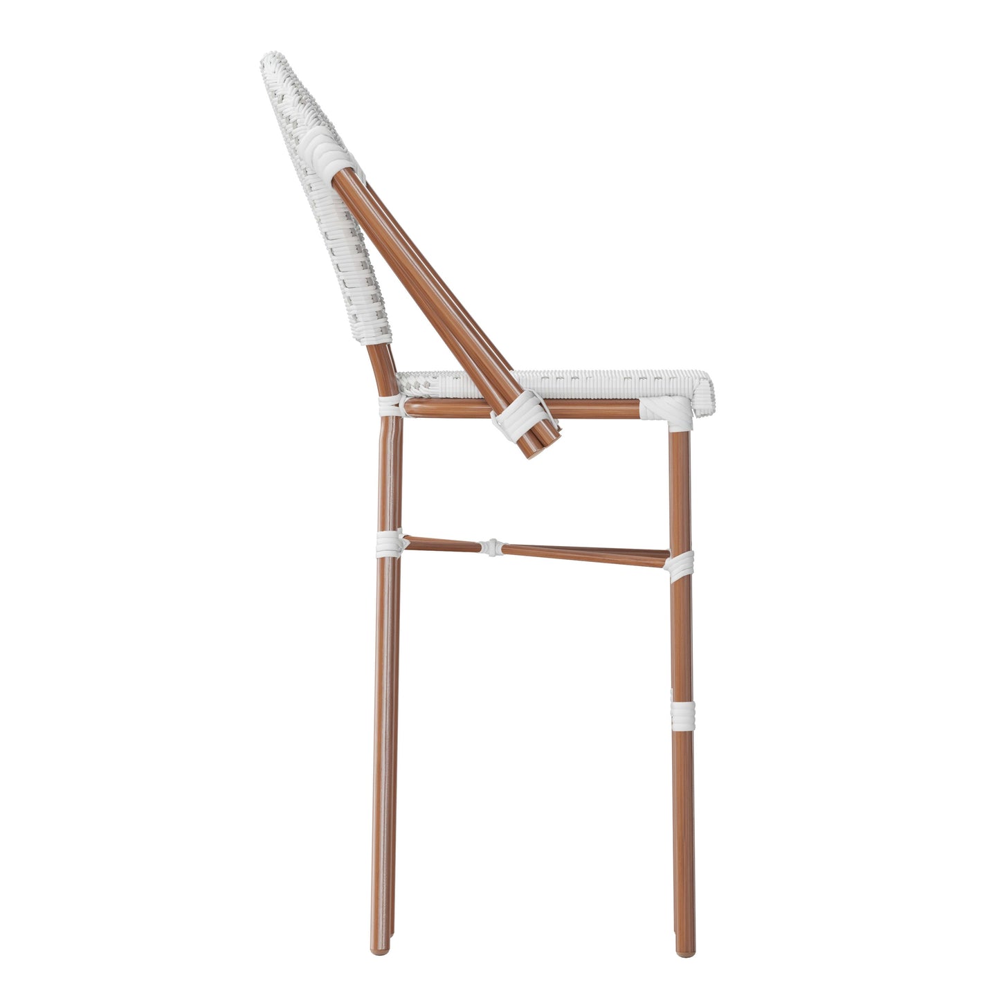 Lourdes Commercial Grade Stackable Indoor/Outdoor Bistro 30" High Bar Height Stool