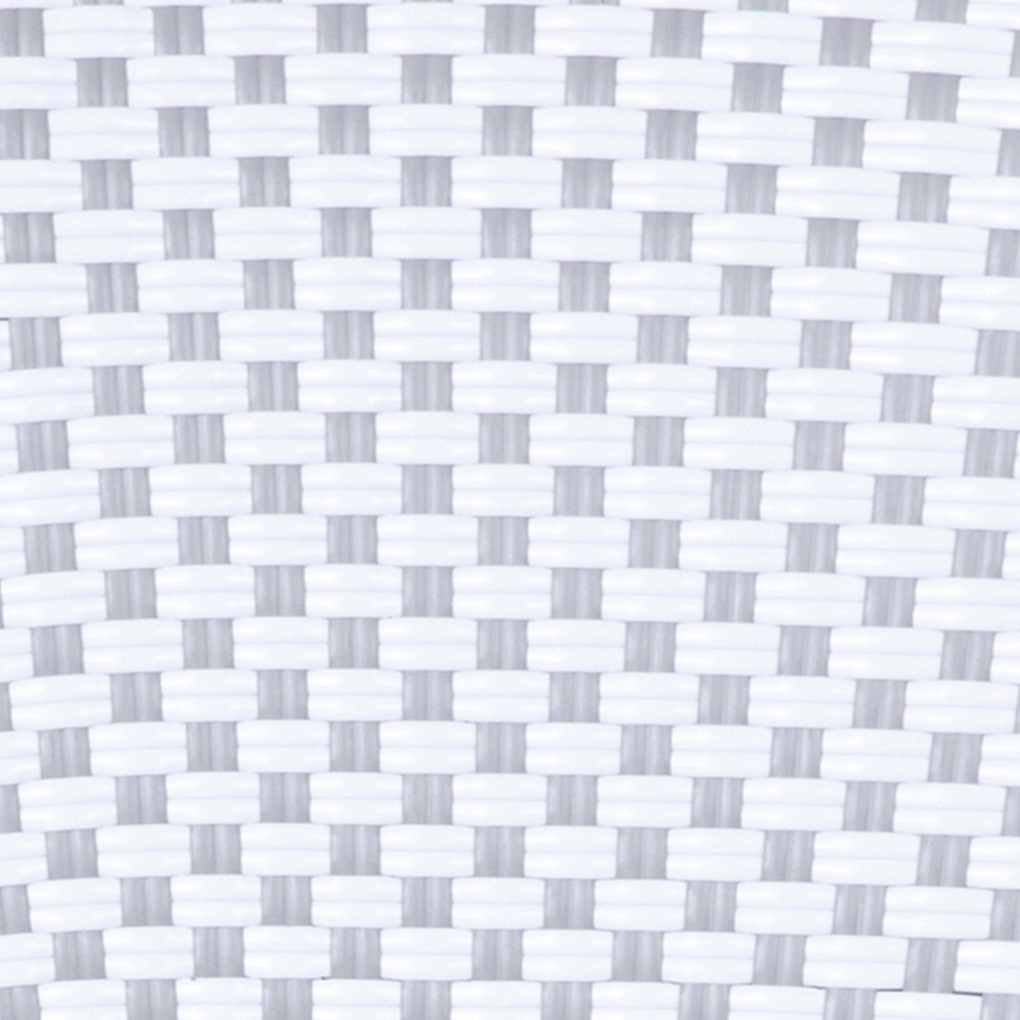 Lourdes Indoor/Outdoor Commercial Bistro Stacking Chair, PE Rattan Back and Seat, Bamboo Print Aluminum Frame