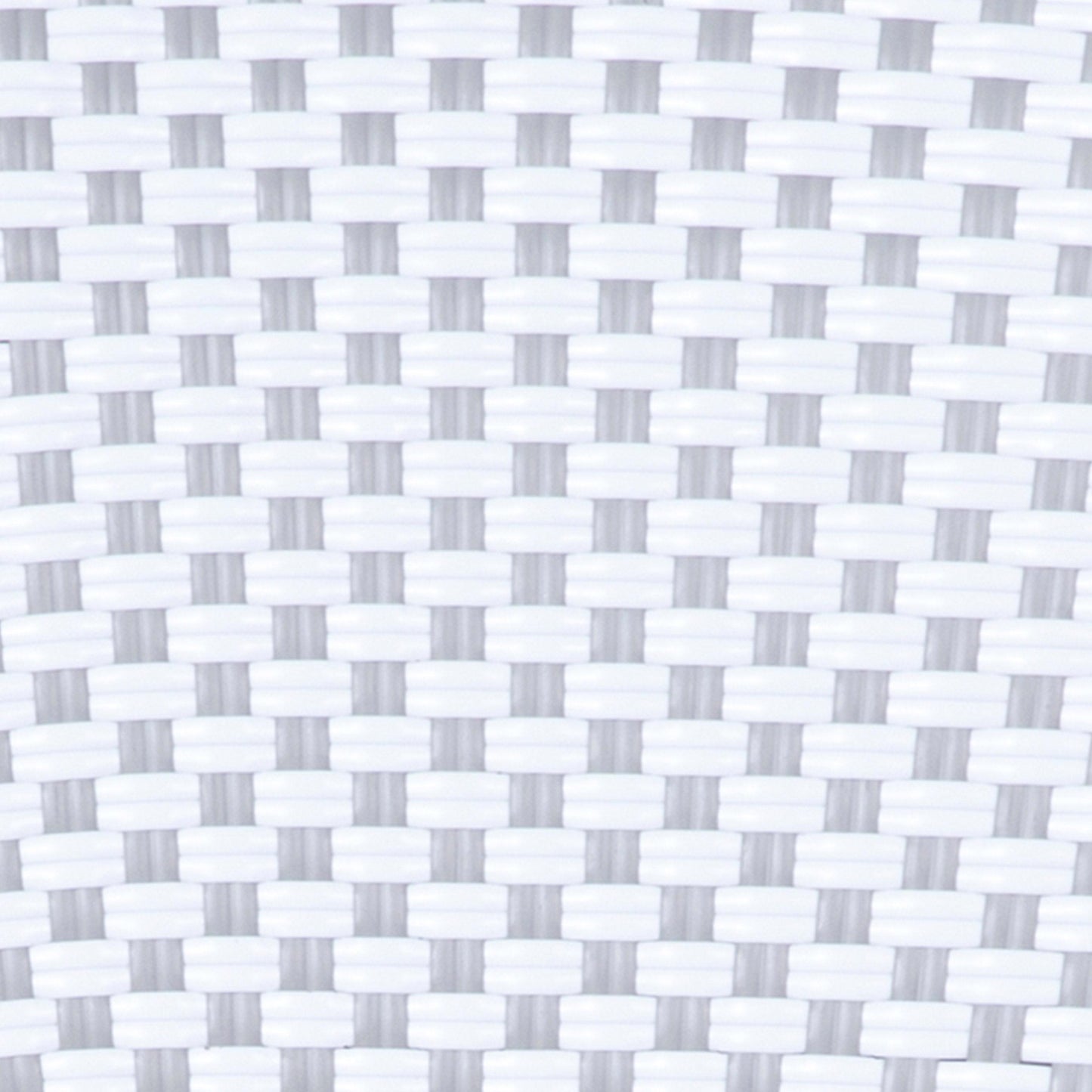 Lourdes Indoor/Outdoor Commercial Bistro Stacking Chair, PE Rattan Back and Seat, Bamboo Print Aluminum Frame