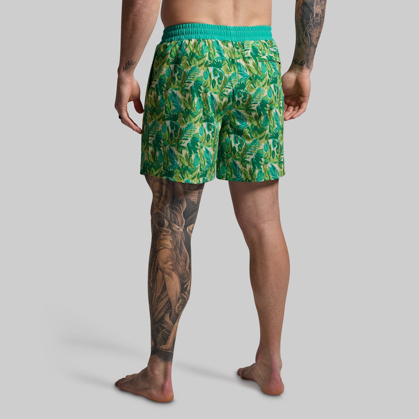 Deep Dive Swim Short (Under the Palms)
