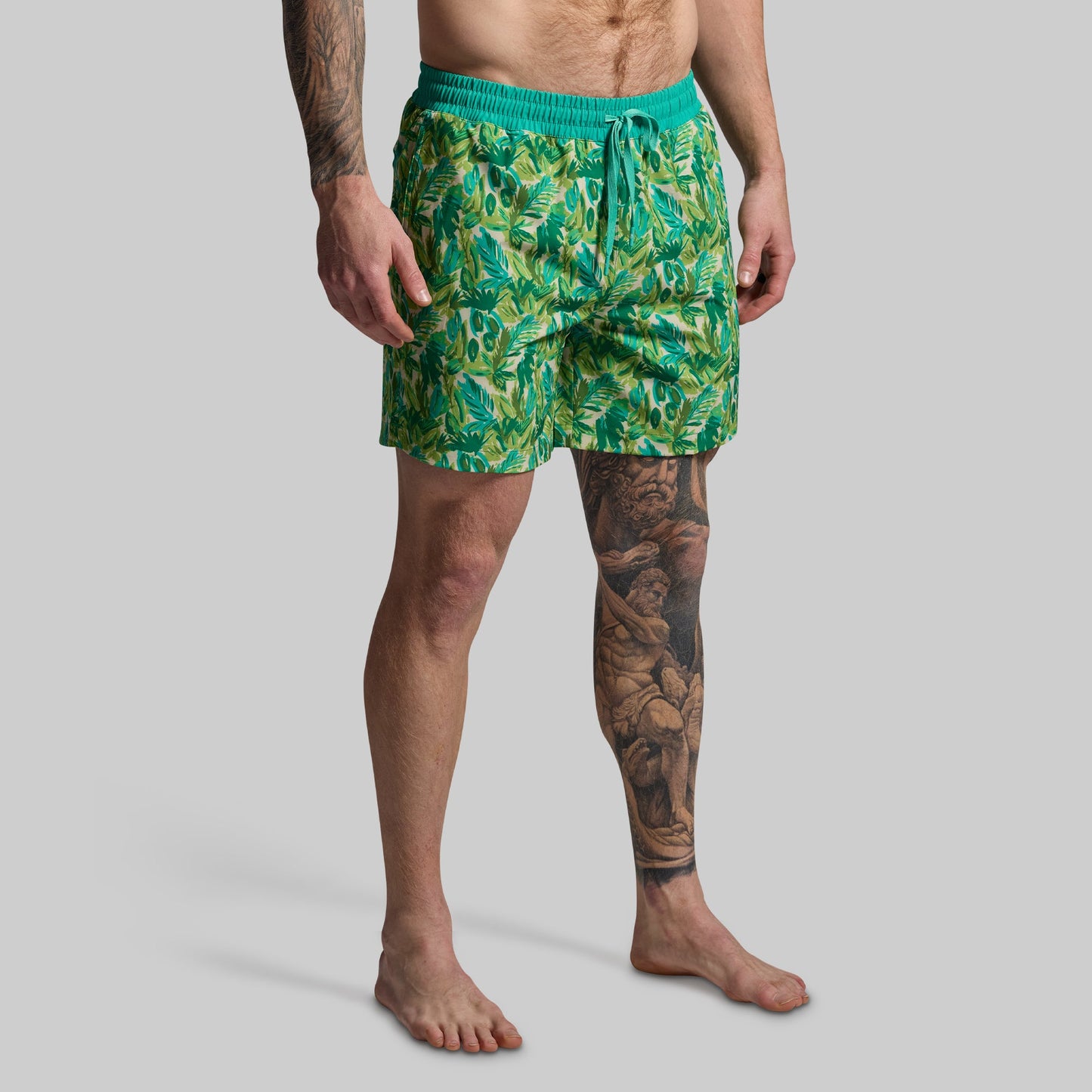 Deep Dive Swim Short (Under the Palms)