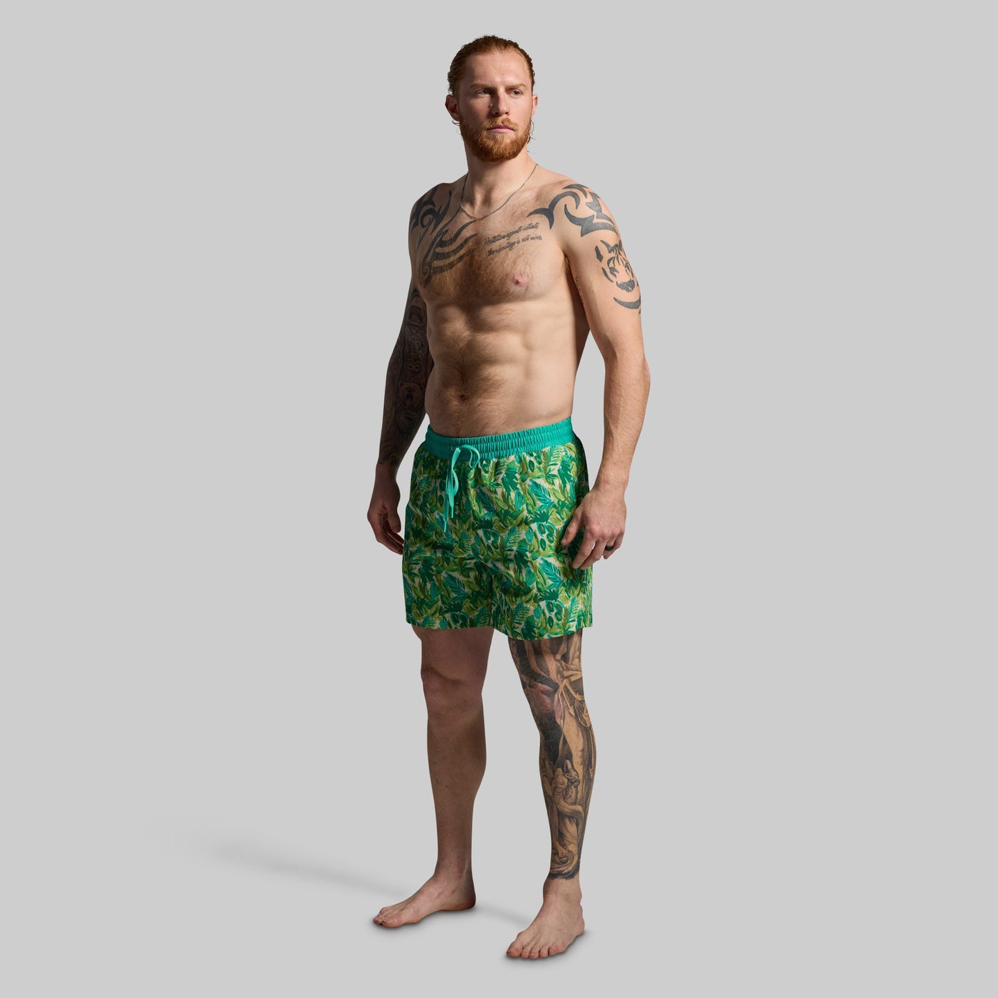 Deep Dive Swim Short (Under the Palms)