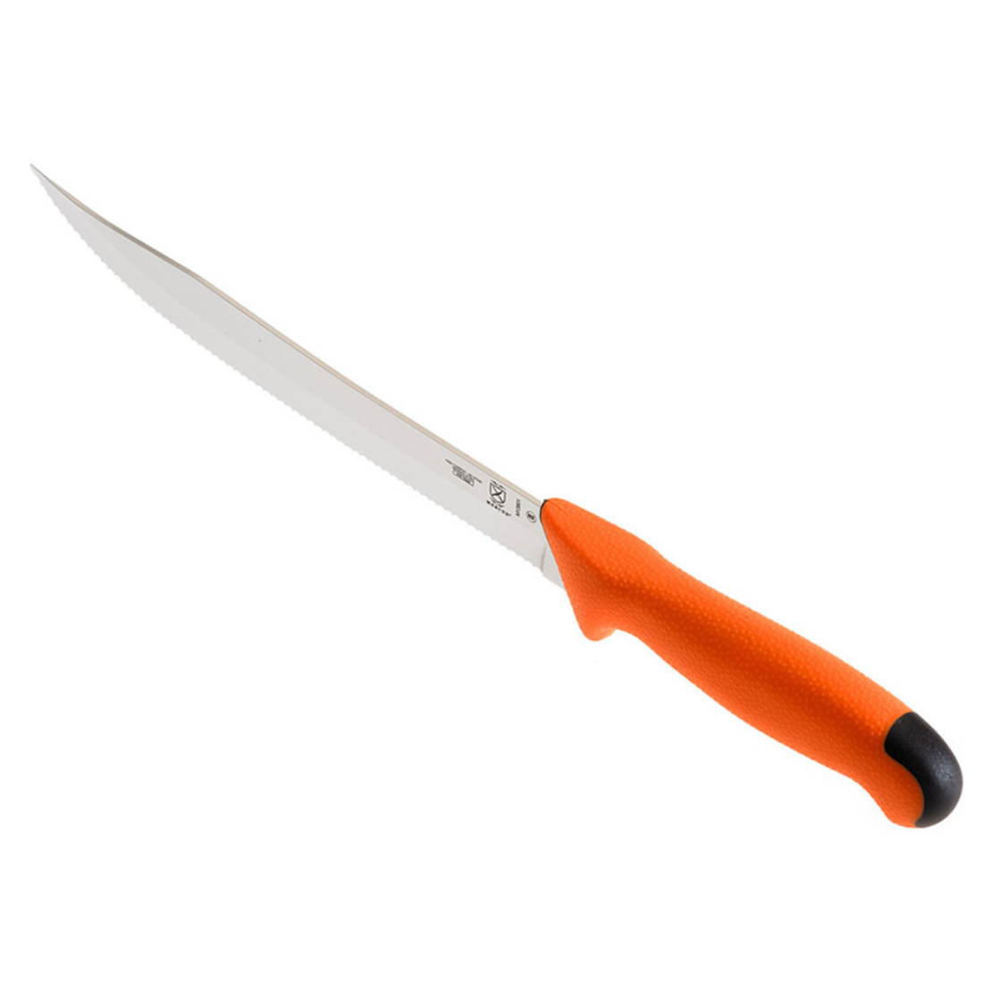 MERCER SPORT Orange Sport Handle Utility Fishing Scalloped Slicer 9" Knife